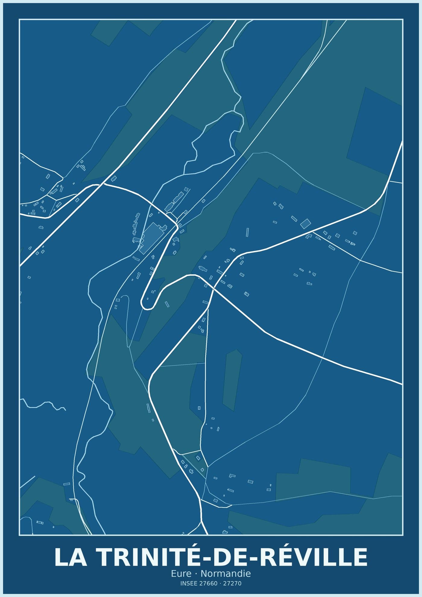 Plan de La Trinité-de-Réville