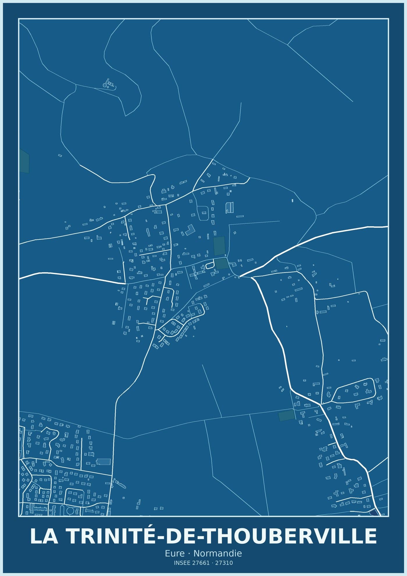 Plan de La Trinité-de-Thouberville