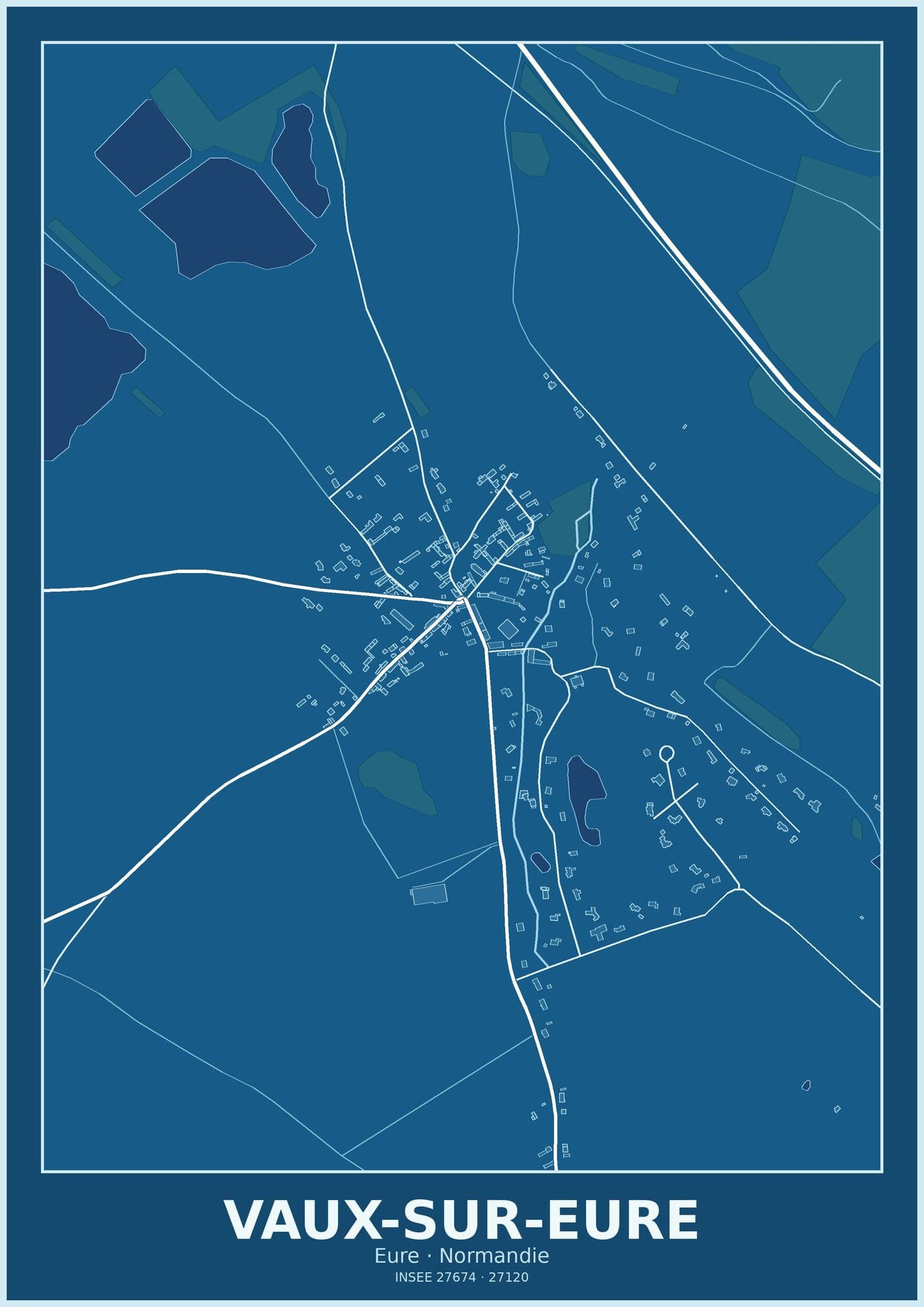 Plan de Vaux-sur-Eure