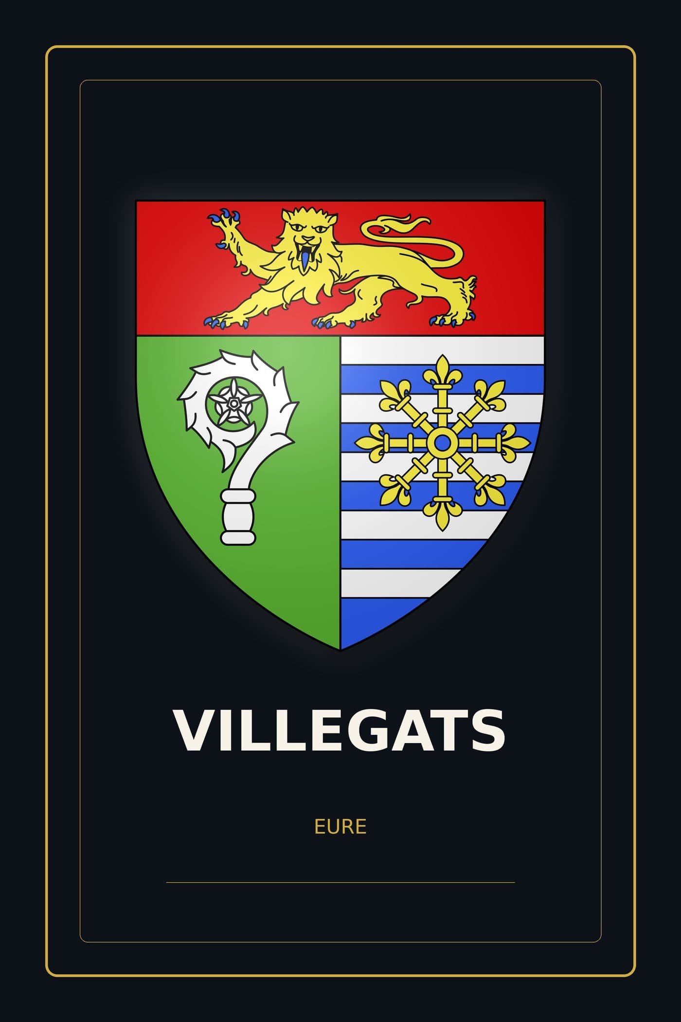 Blason de Villegats