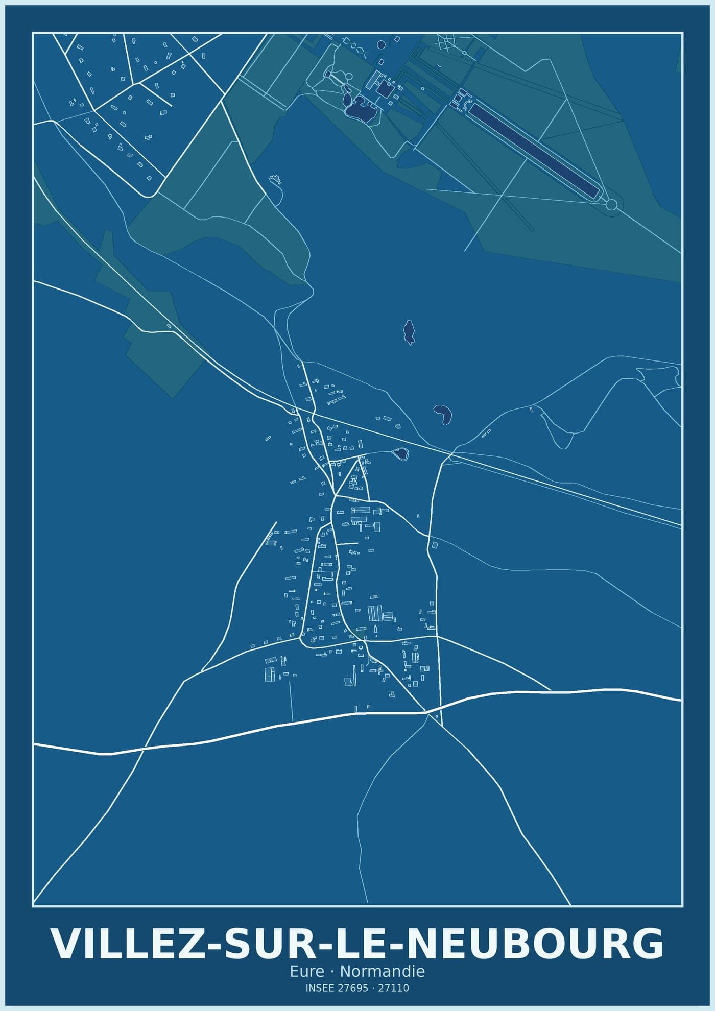Plan de Villez-sur-le-Neubourg