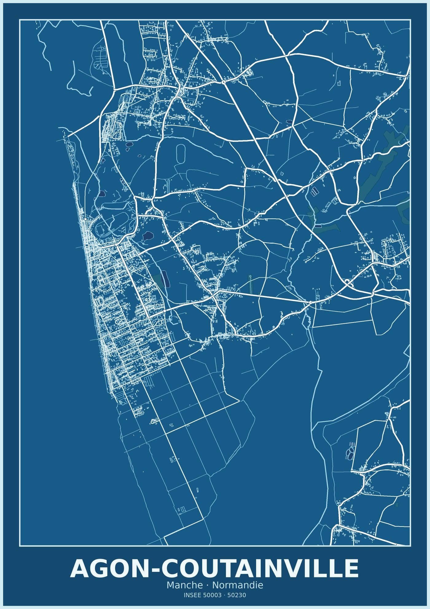 Plan d'Agon-Coutainville