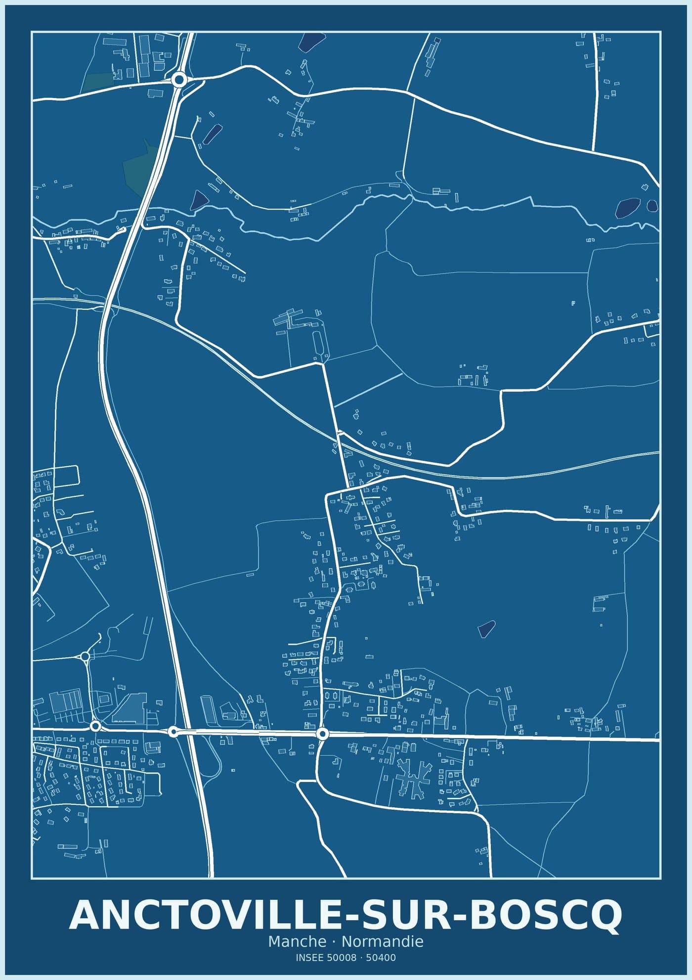 Plan d'Anctoville-sur-Boscq