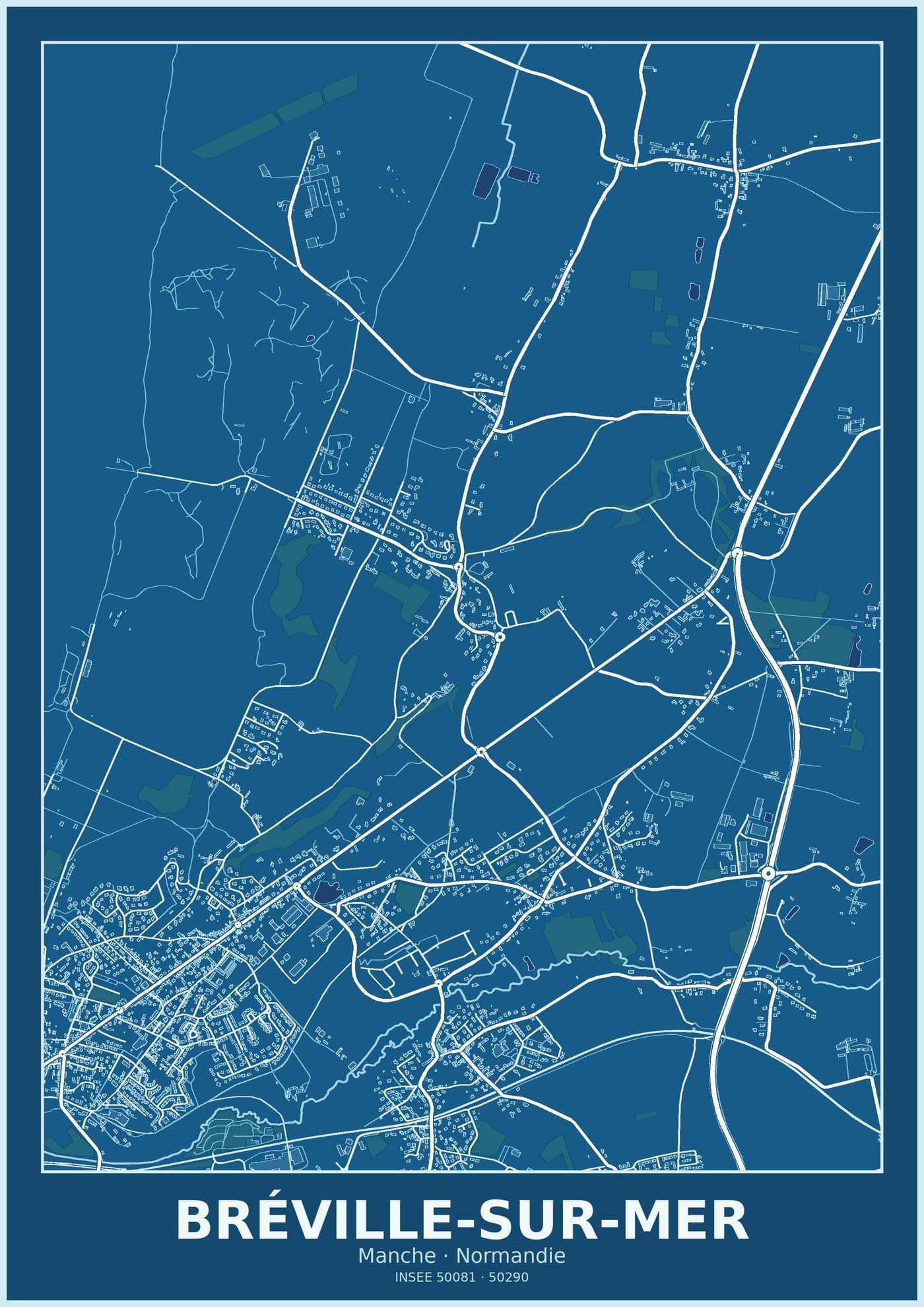 Plan de Bréville-sur-Mer