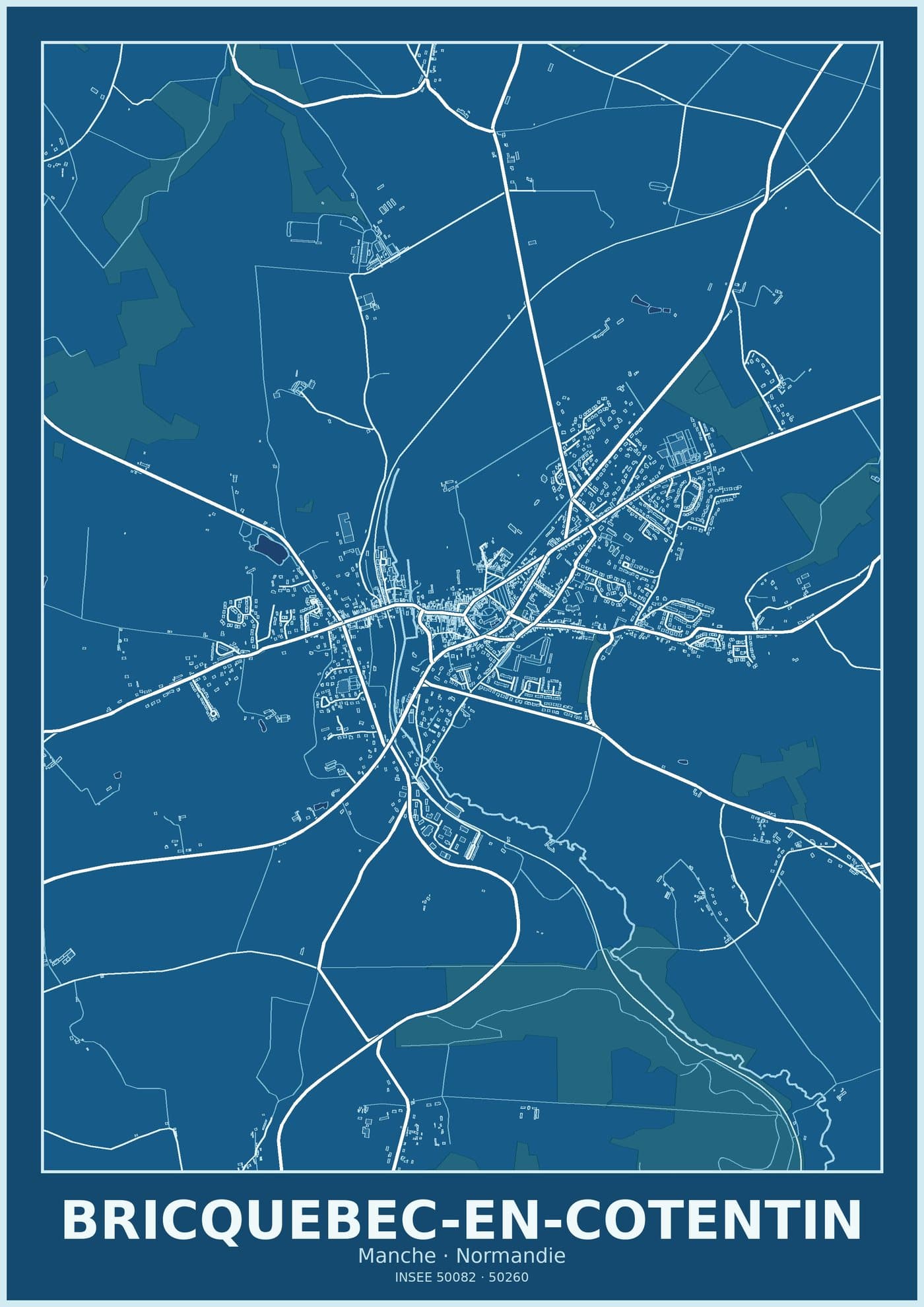 Plan de Bricquebec-en-Cotentin