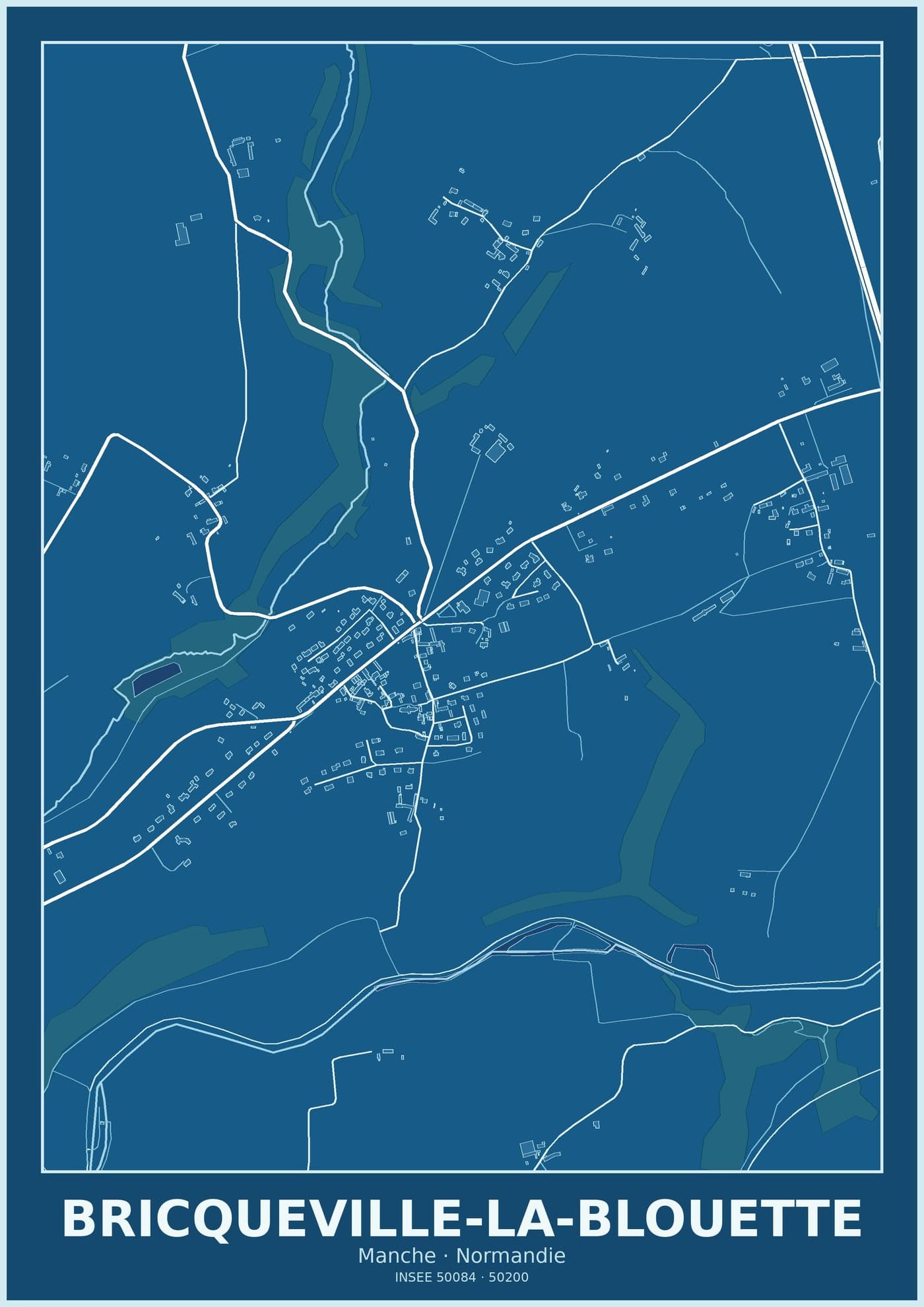 Plan de Bricqueville-la-Blouette