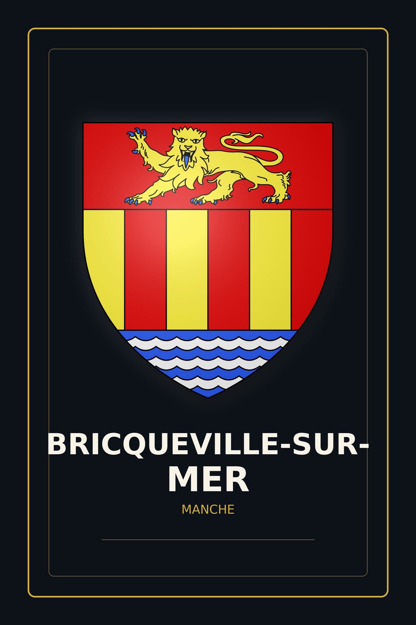 Blason de Bricqueville-sur-Mer