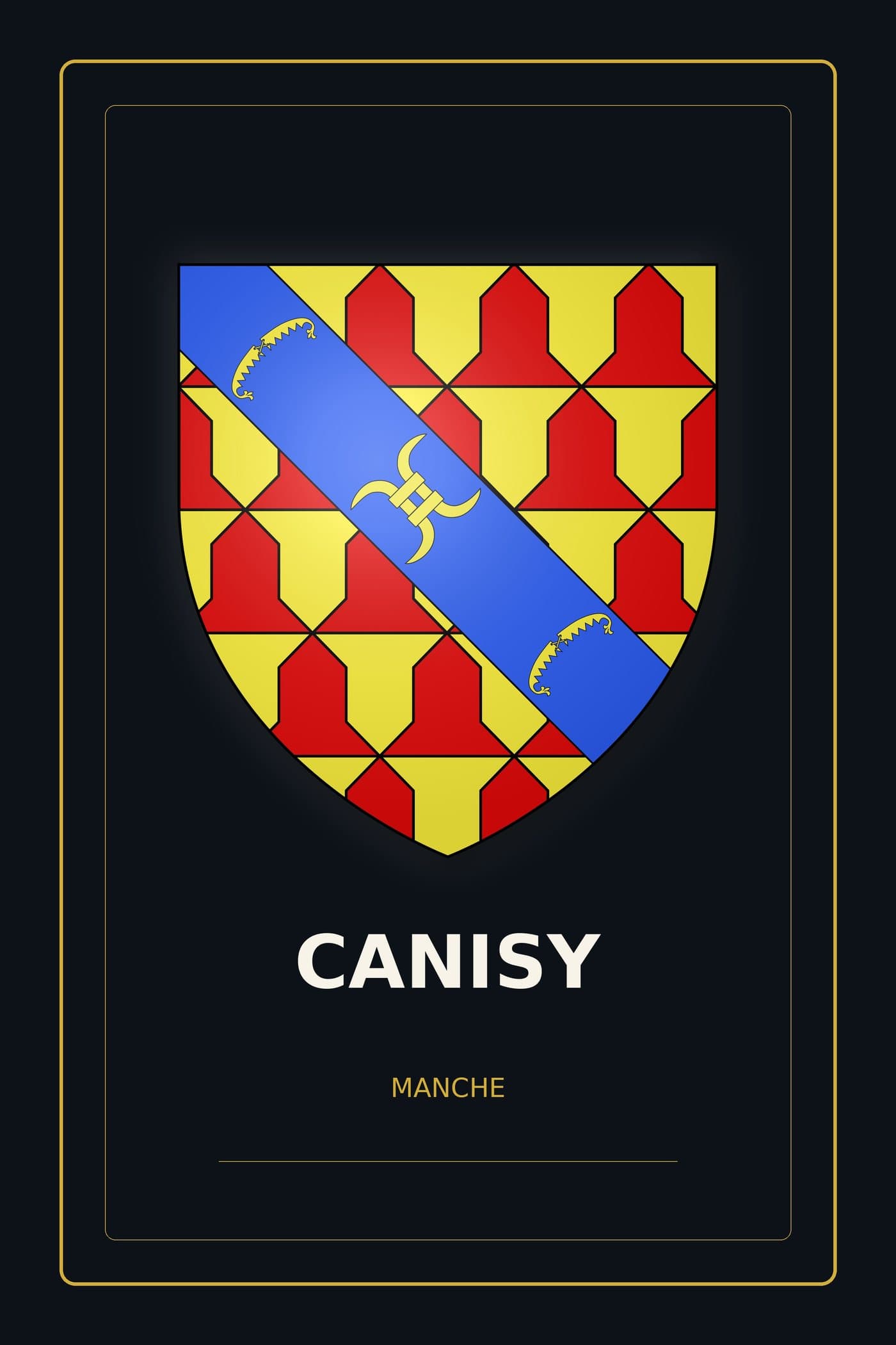 Blason de Canisy