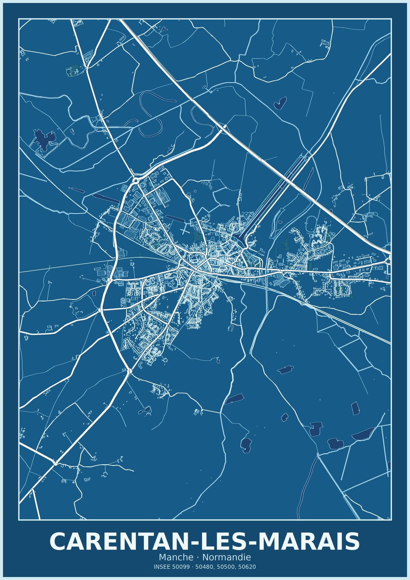 Plan de Carentan-les-Marais
