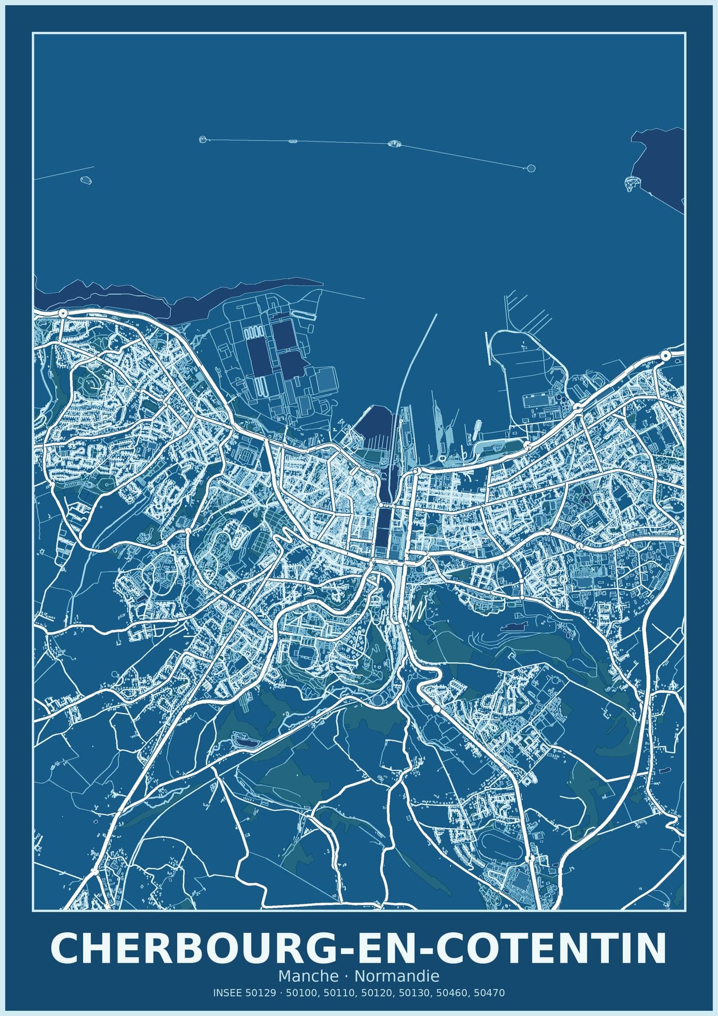 Plan de Cherbourg-en-Cotentin