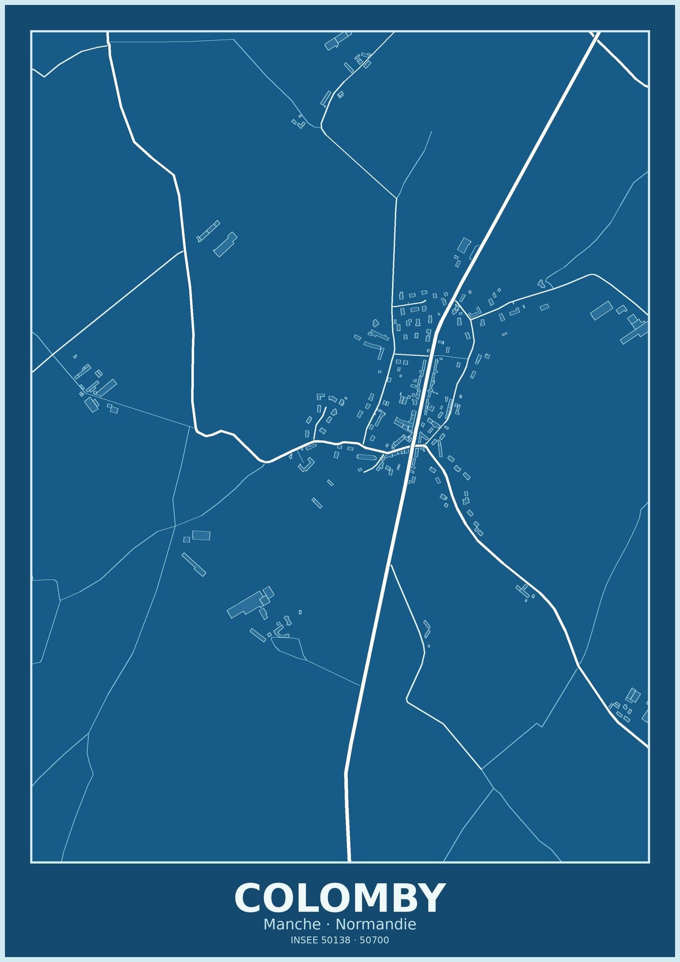 Plan de Colomby, style blueprint