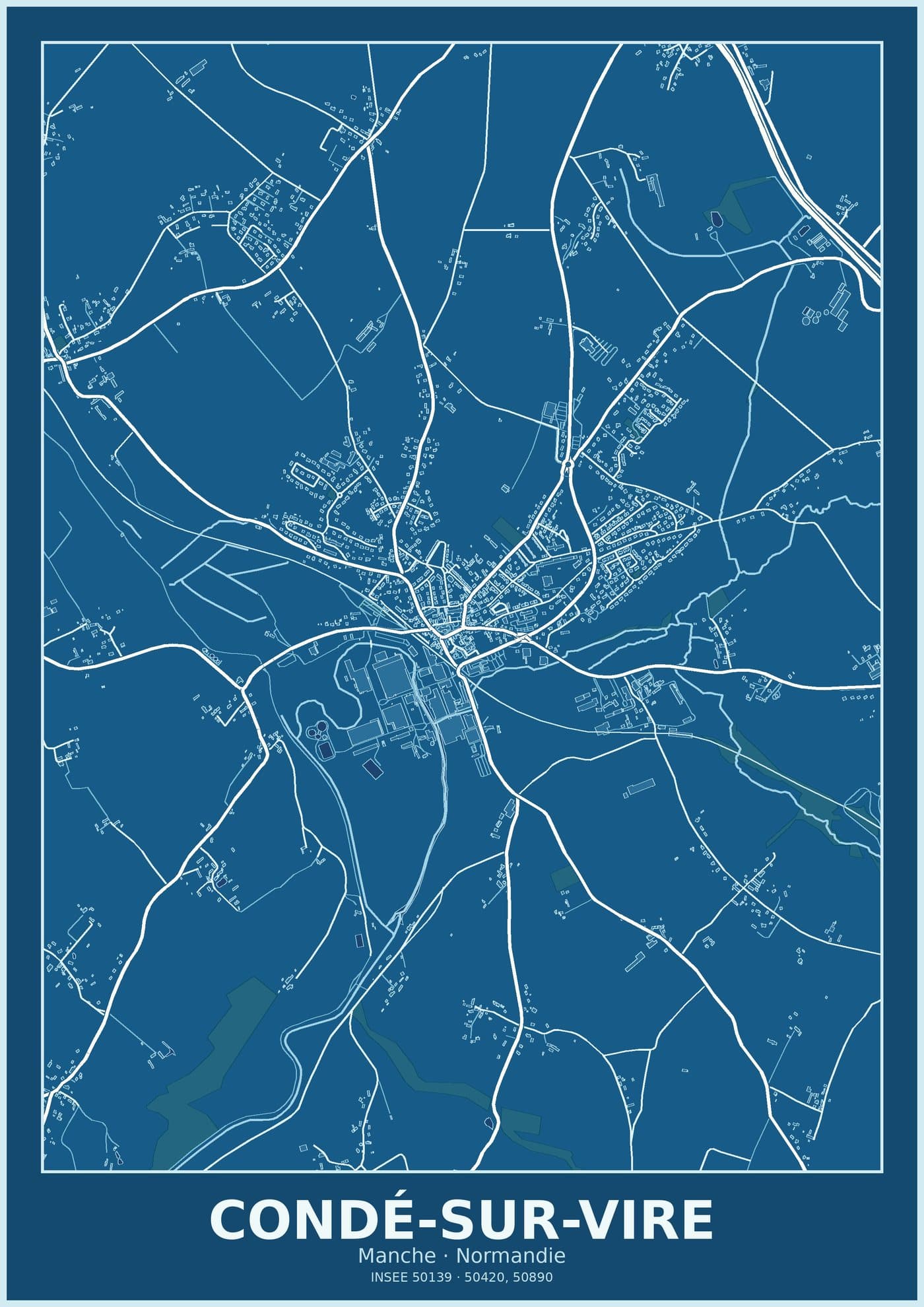 Plan de Condé-sur-Vire