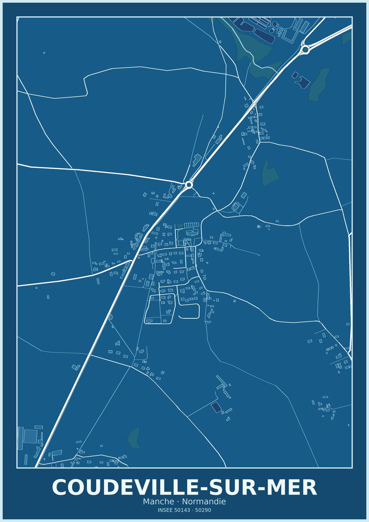 Plan de Coudeville-sur-Mer