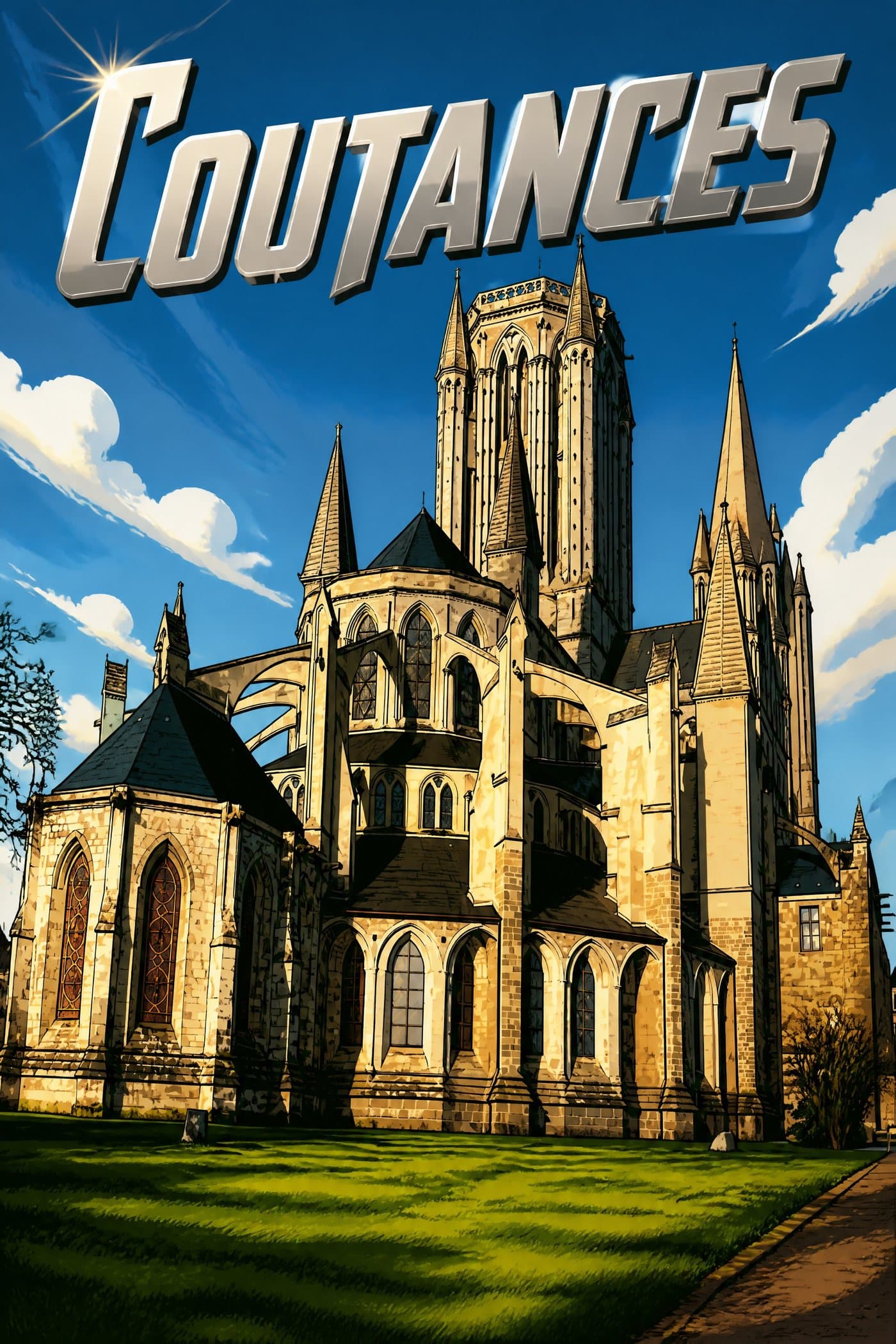 Affiche comics années 2000 de Coutances