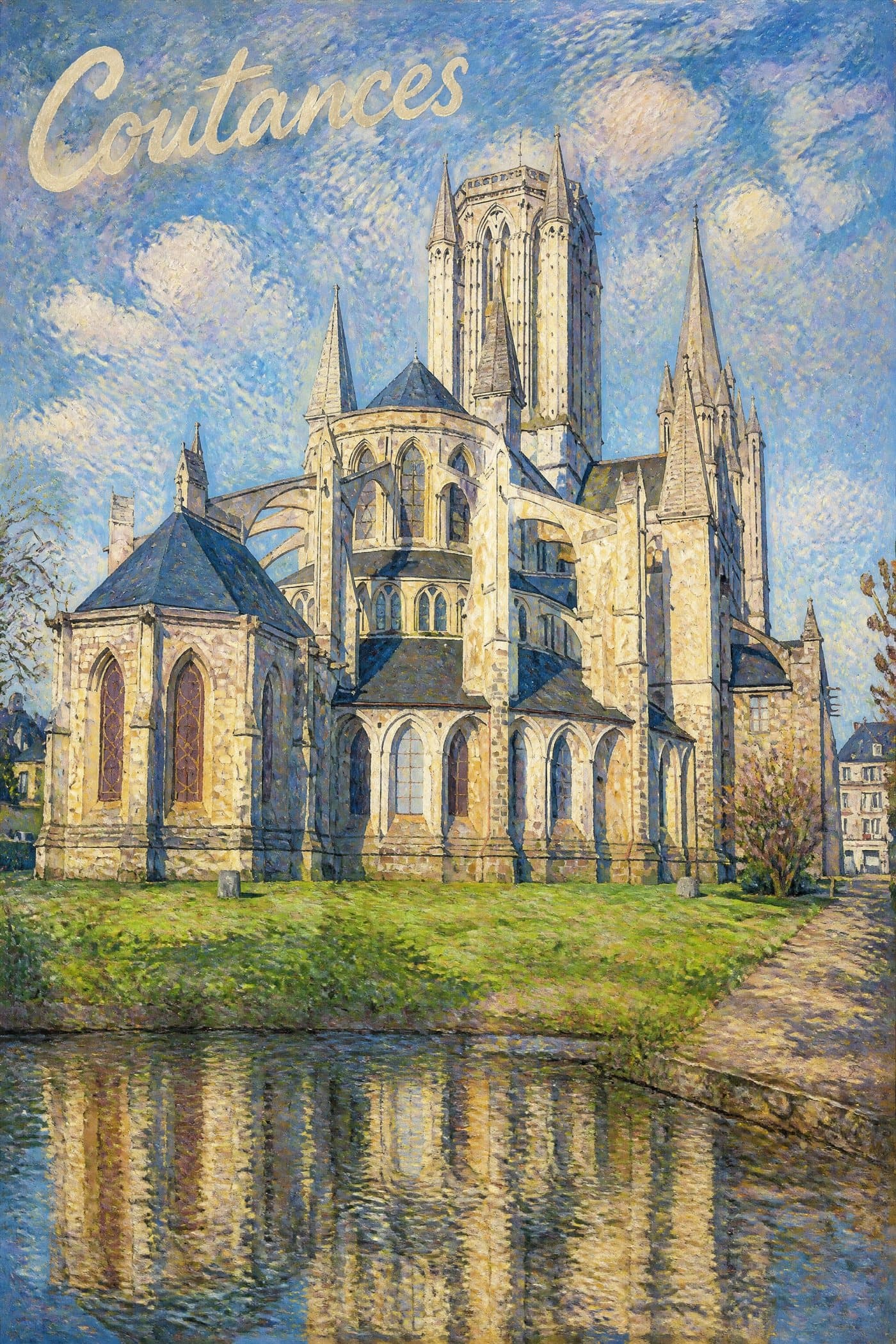 Affiche impressionnisme (monet) de Coutances