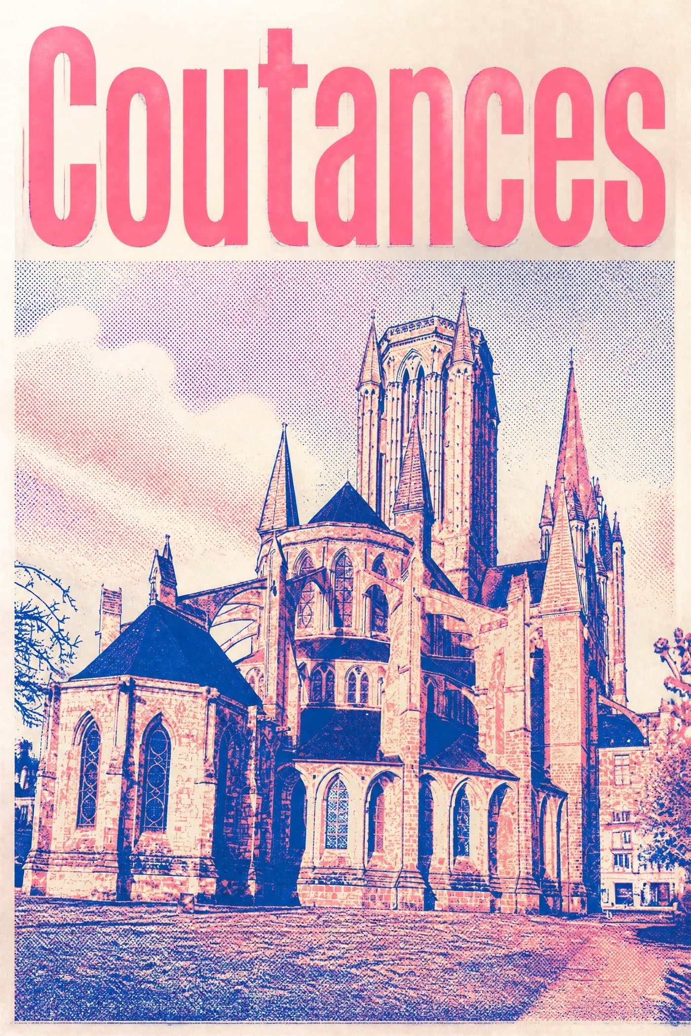 Affiche risographie de Coutances