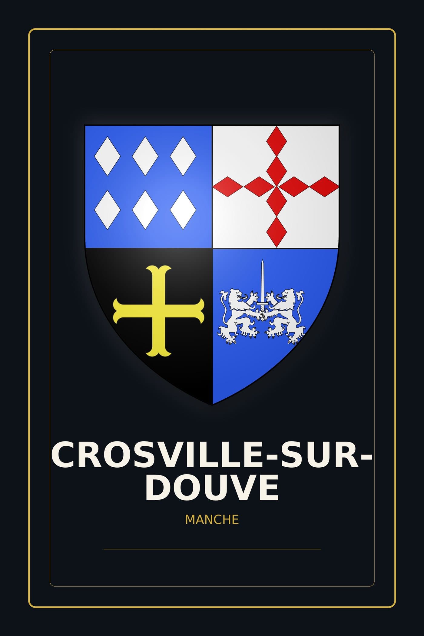 Blason de Crosville-sur-Douve