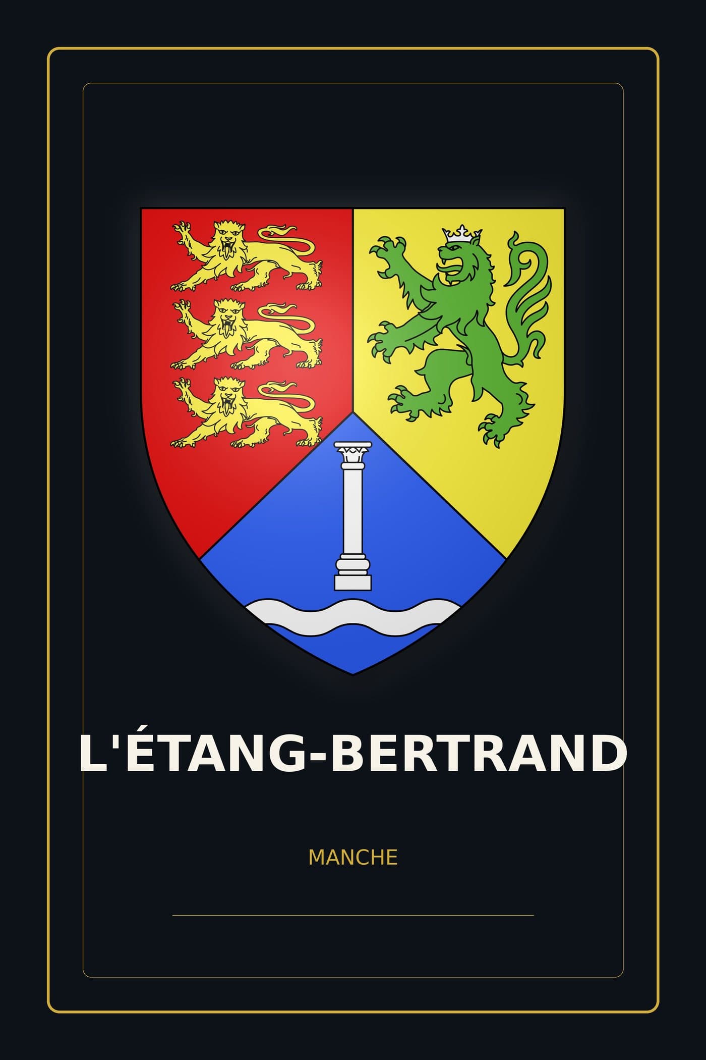 Blason de L'Étang-Bertrand