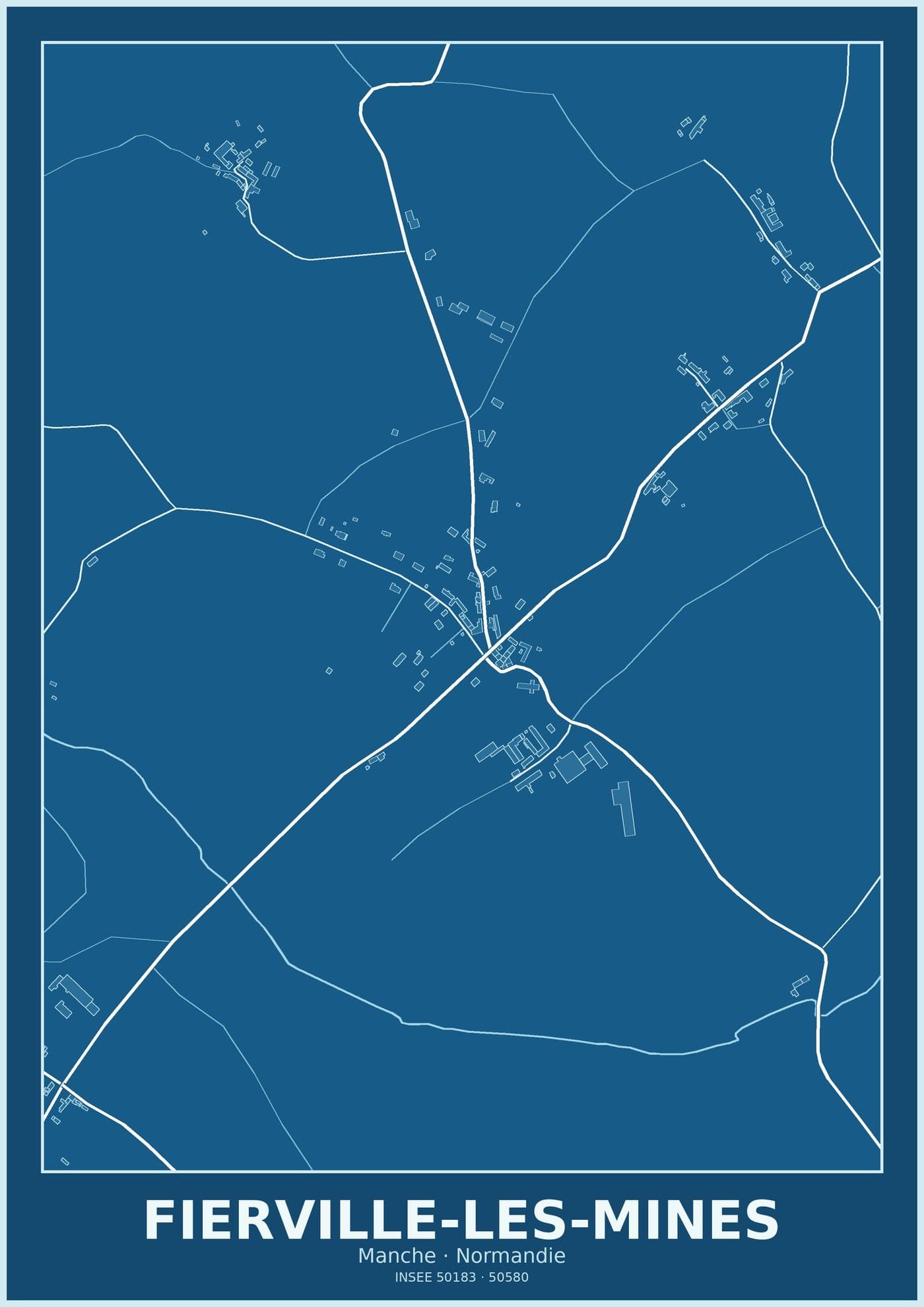Plan de Fierville-les-Mines