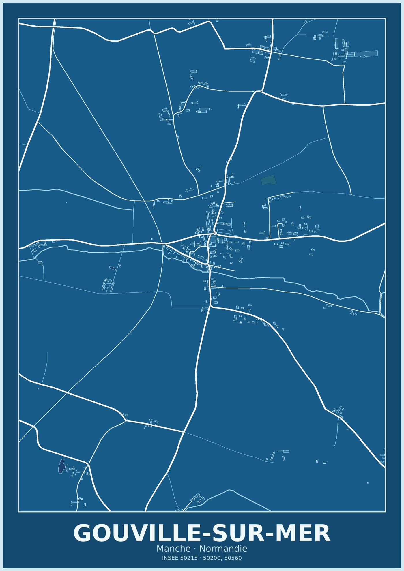 Plan de Gouville-sur-Mer