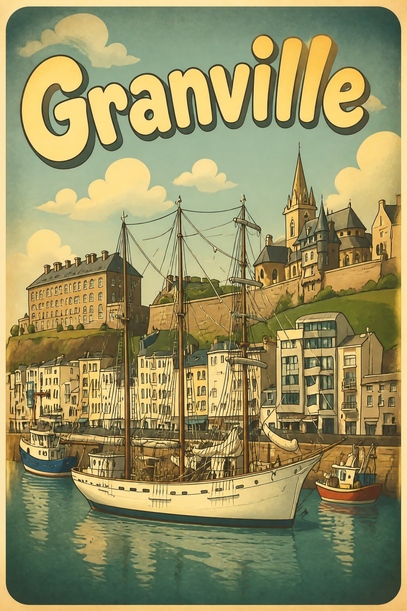 Affiche cartoon années 30 de Granville