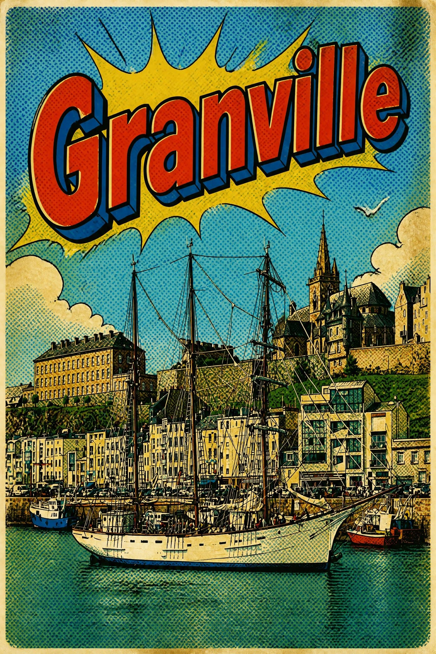 Affiche comics années 50 de Granville
