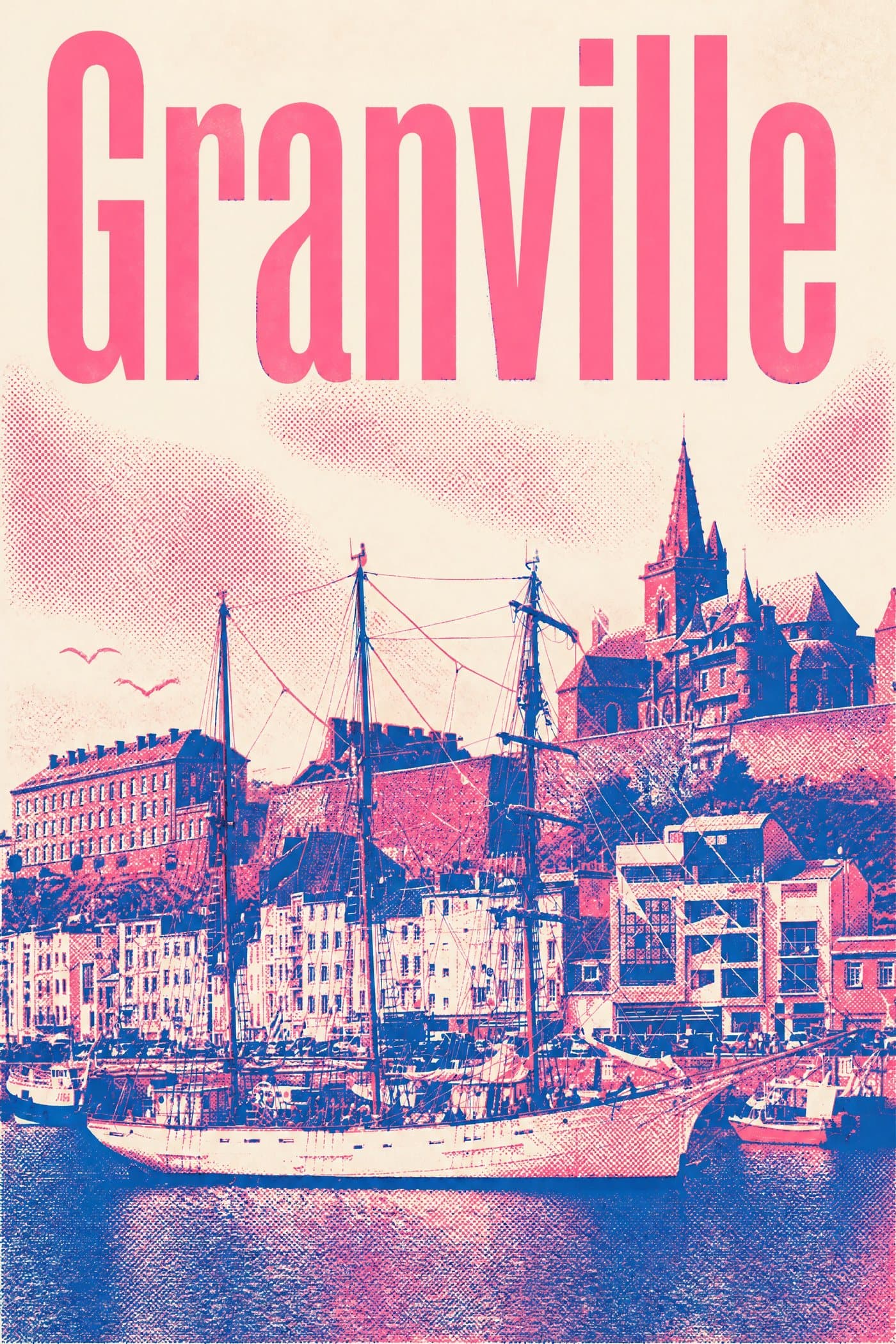 Affiche risographie de Granville
