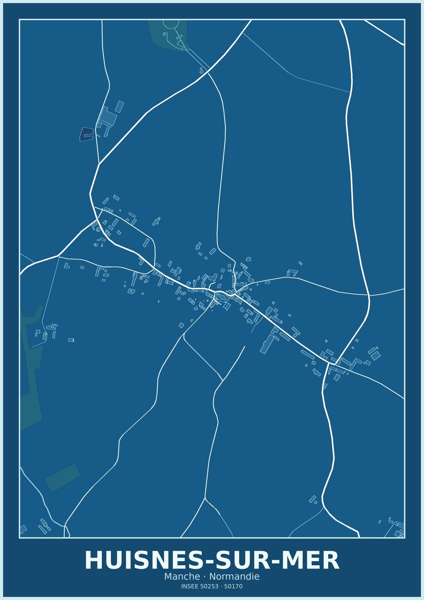 Plan d'Huisnes-sur-Mer