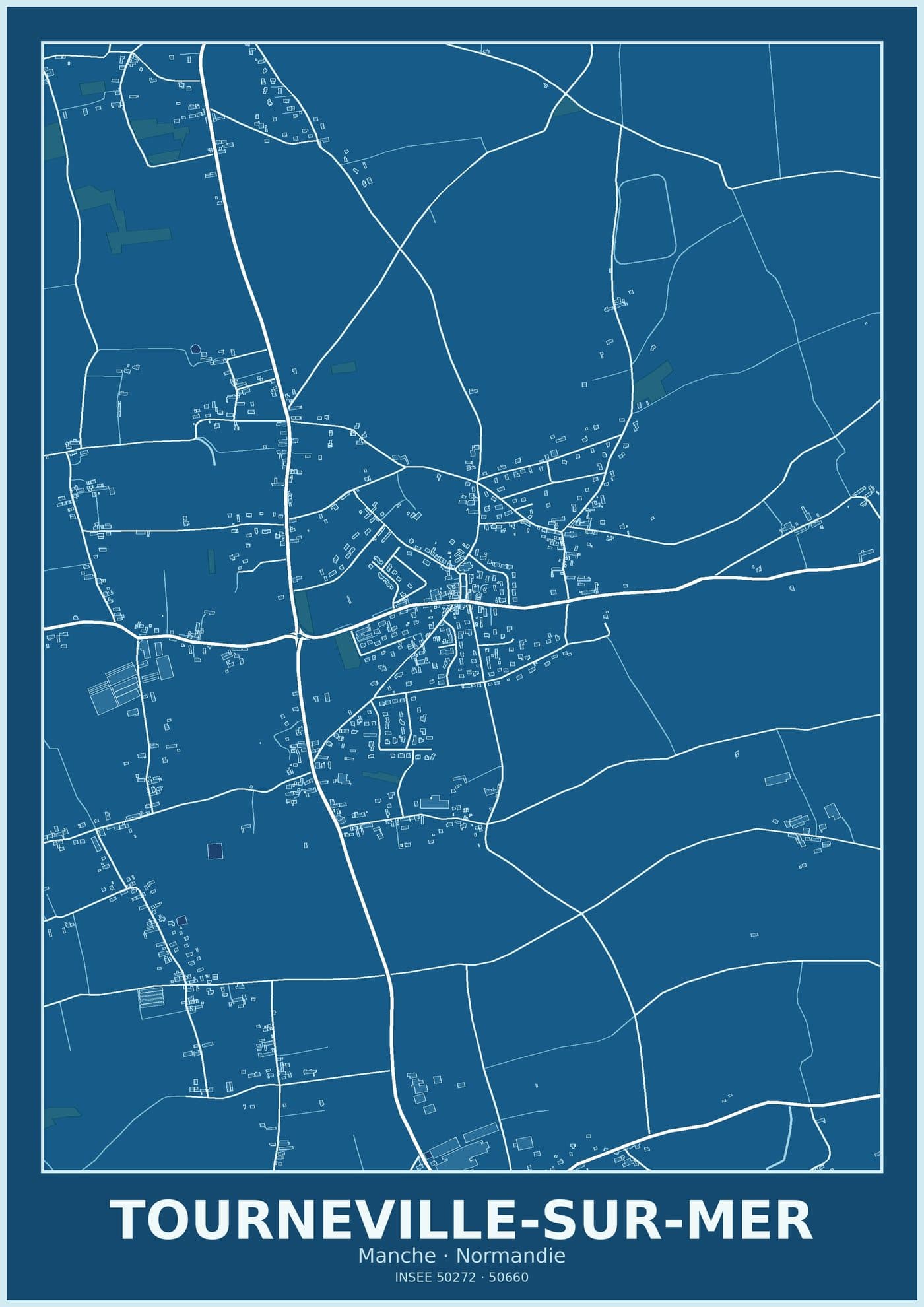 Plan de Tourneville-sur-Mer