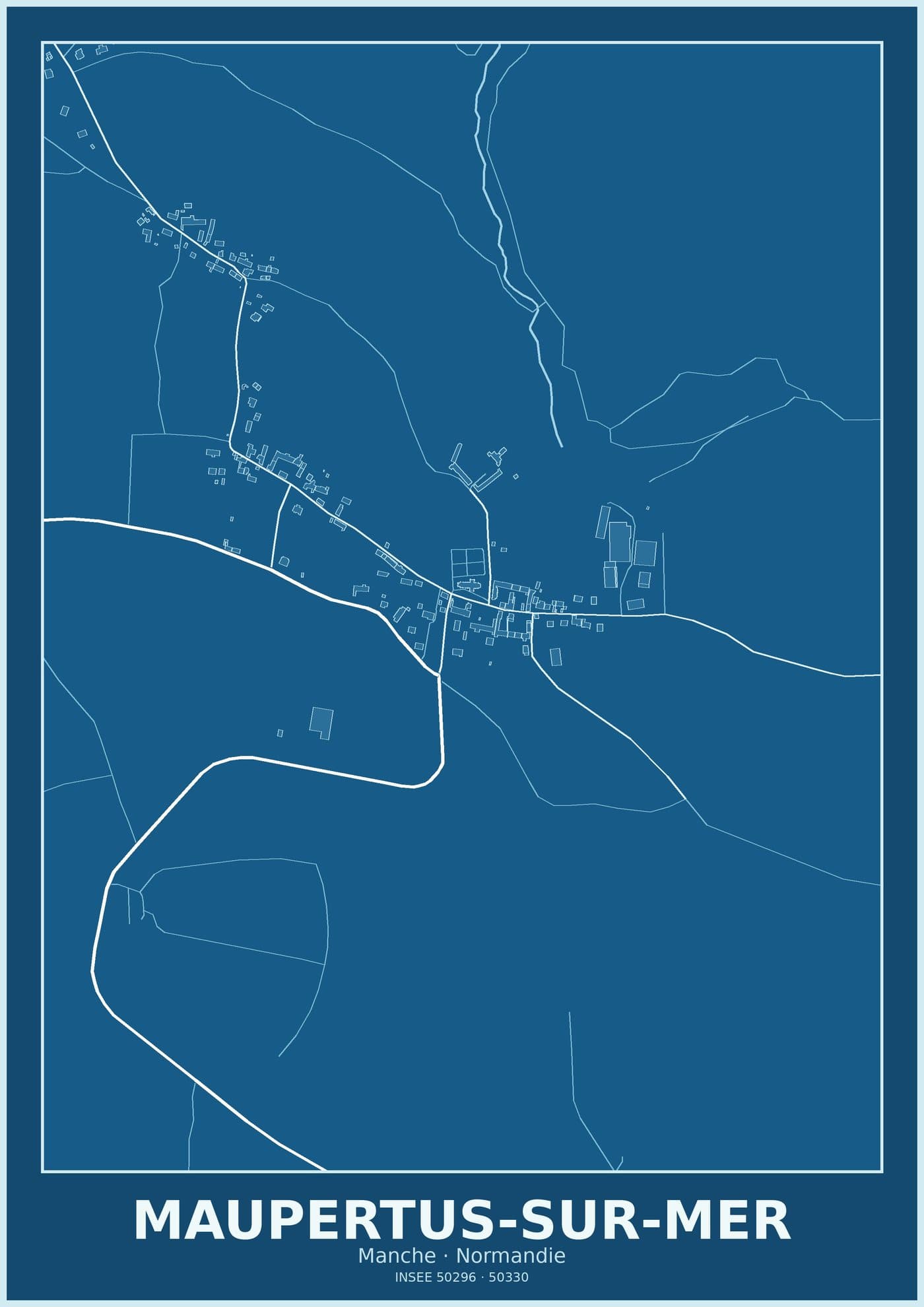 Plan de Maupertus-sur-Mer