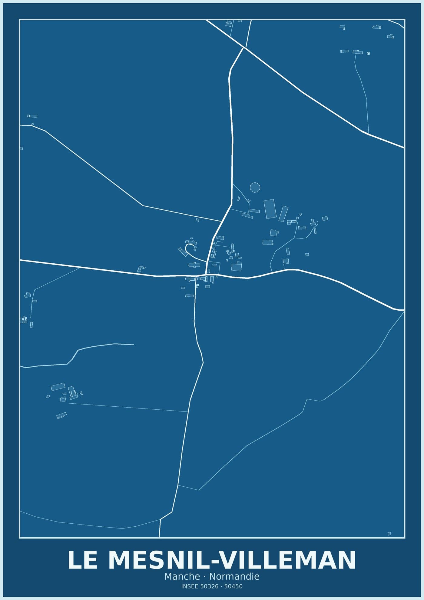 Plan du Mesnil-Villeman