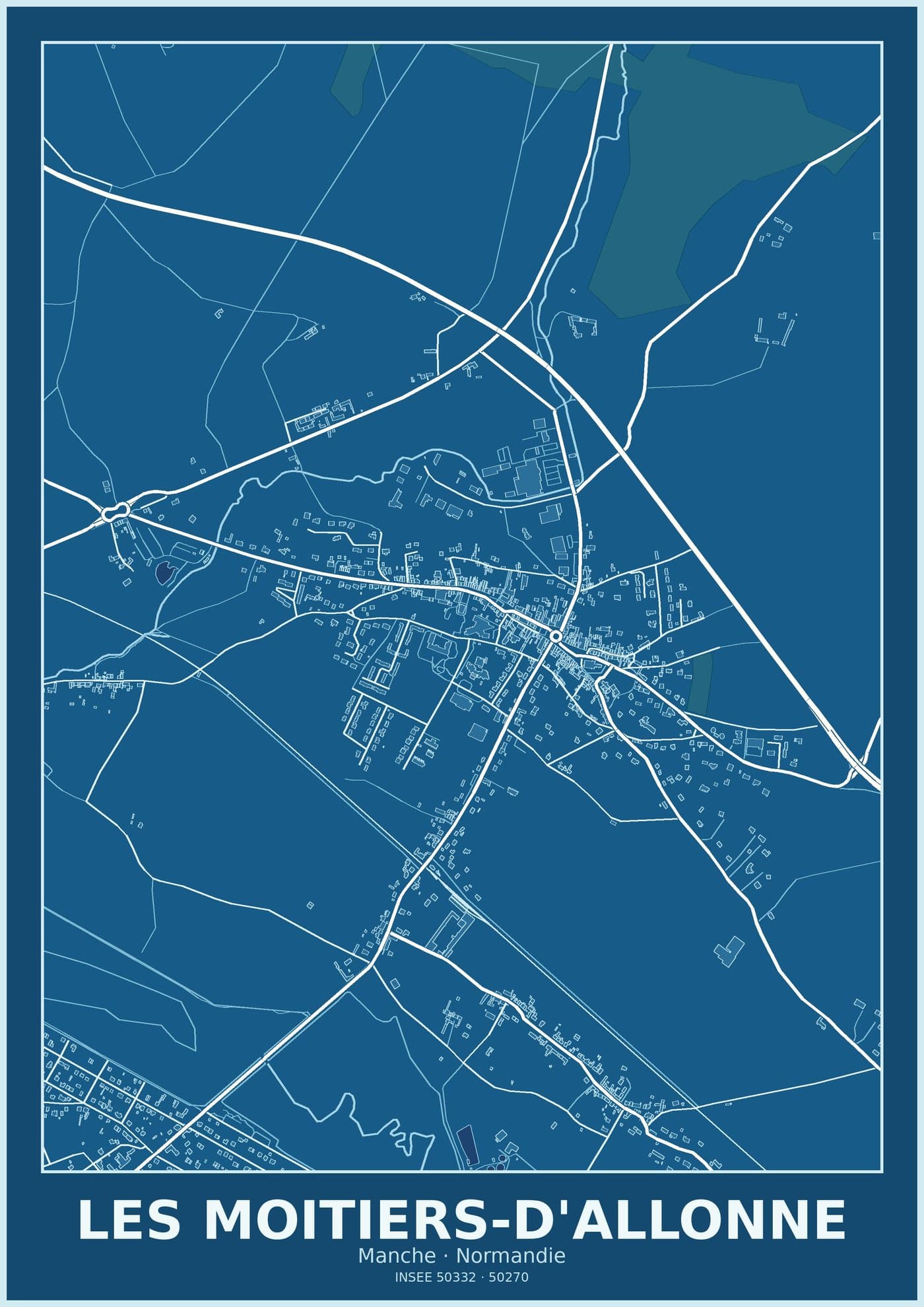 Plan des Moitiers-d'Allonne