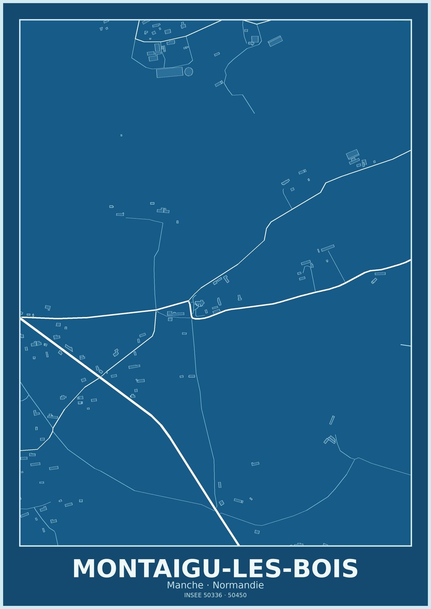 Plan de Montaigu-les-Bois