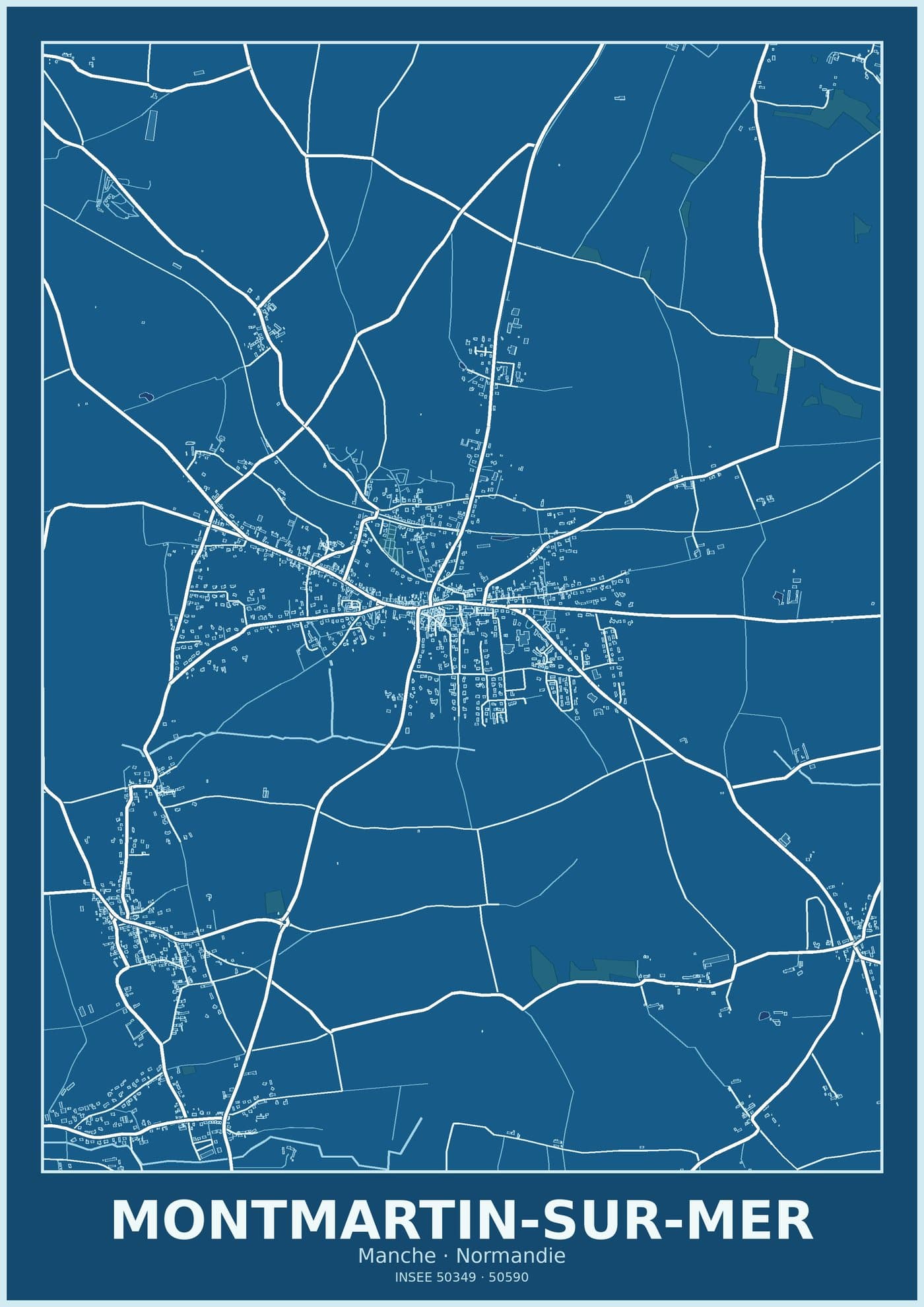 Plan de Montmartin-sur-Mer