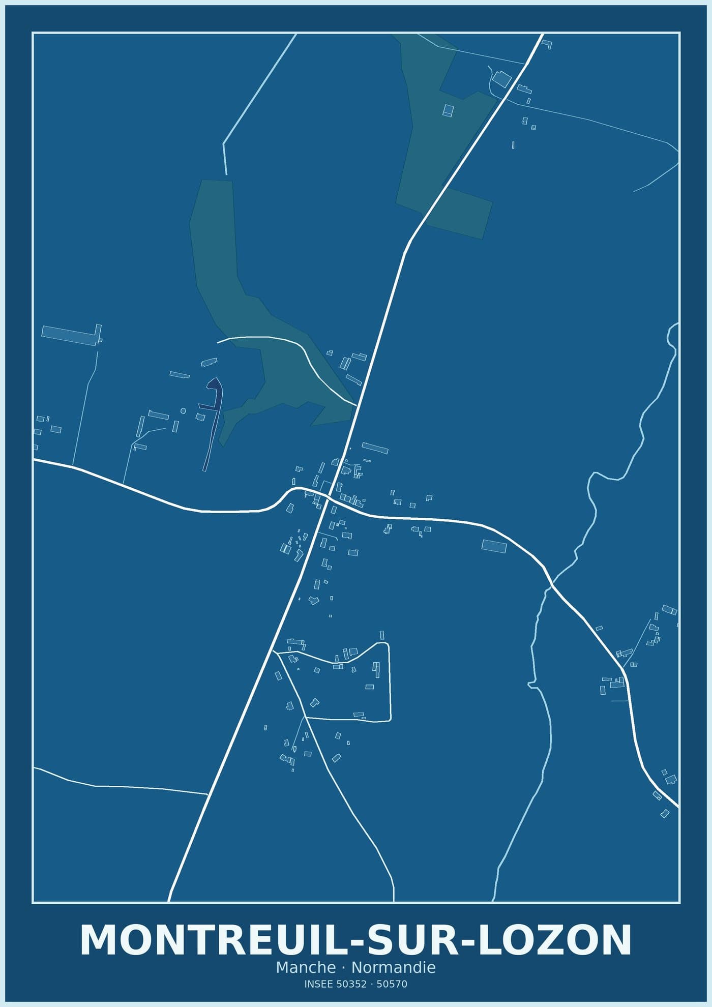 Plan de Montreuil-sur-Lozon