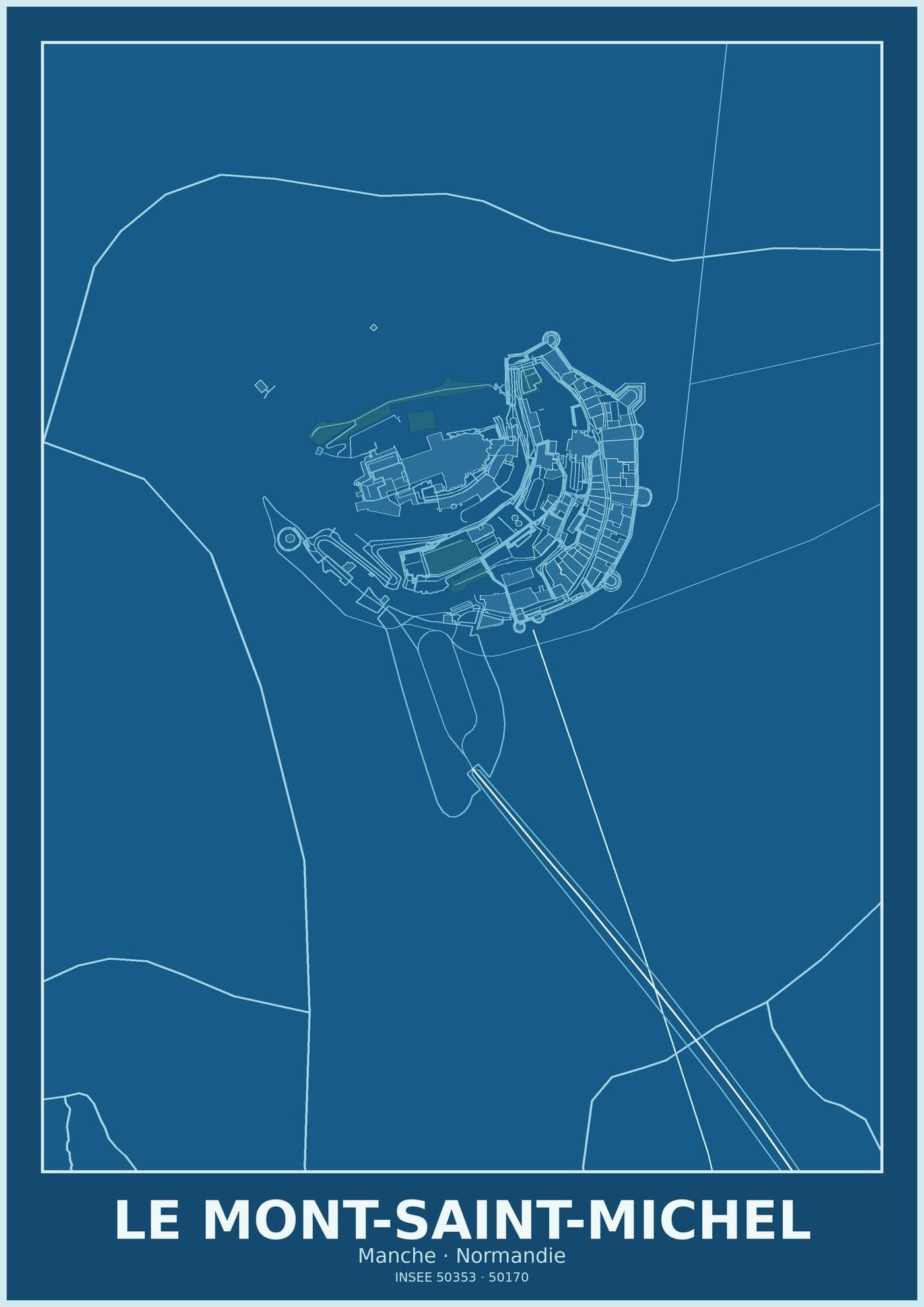 Plan du Mont-Saint-Michel