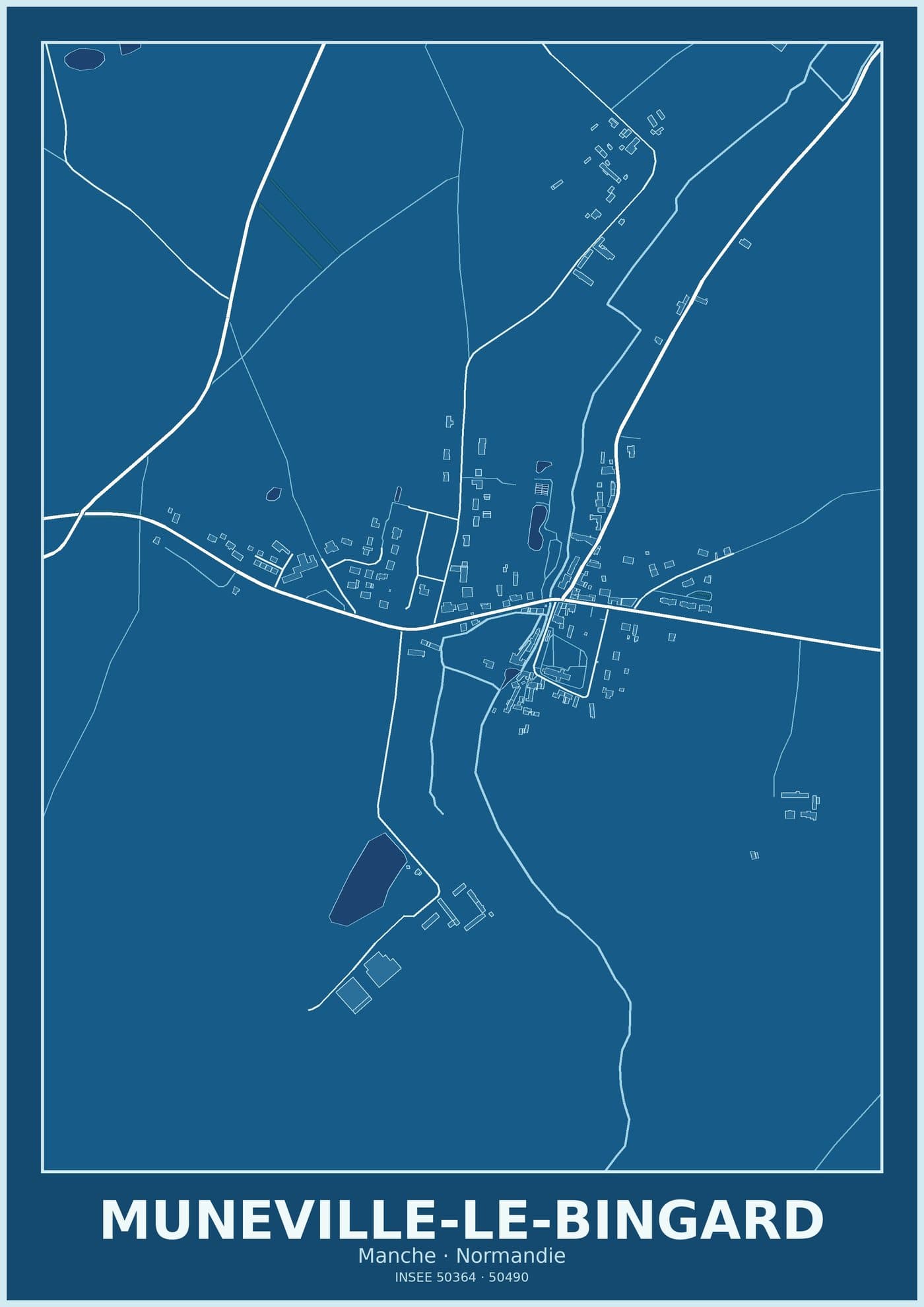 Plan de Muneville-le-Bingard