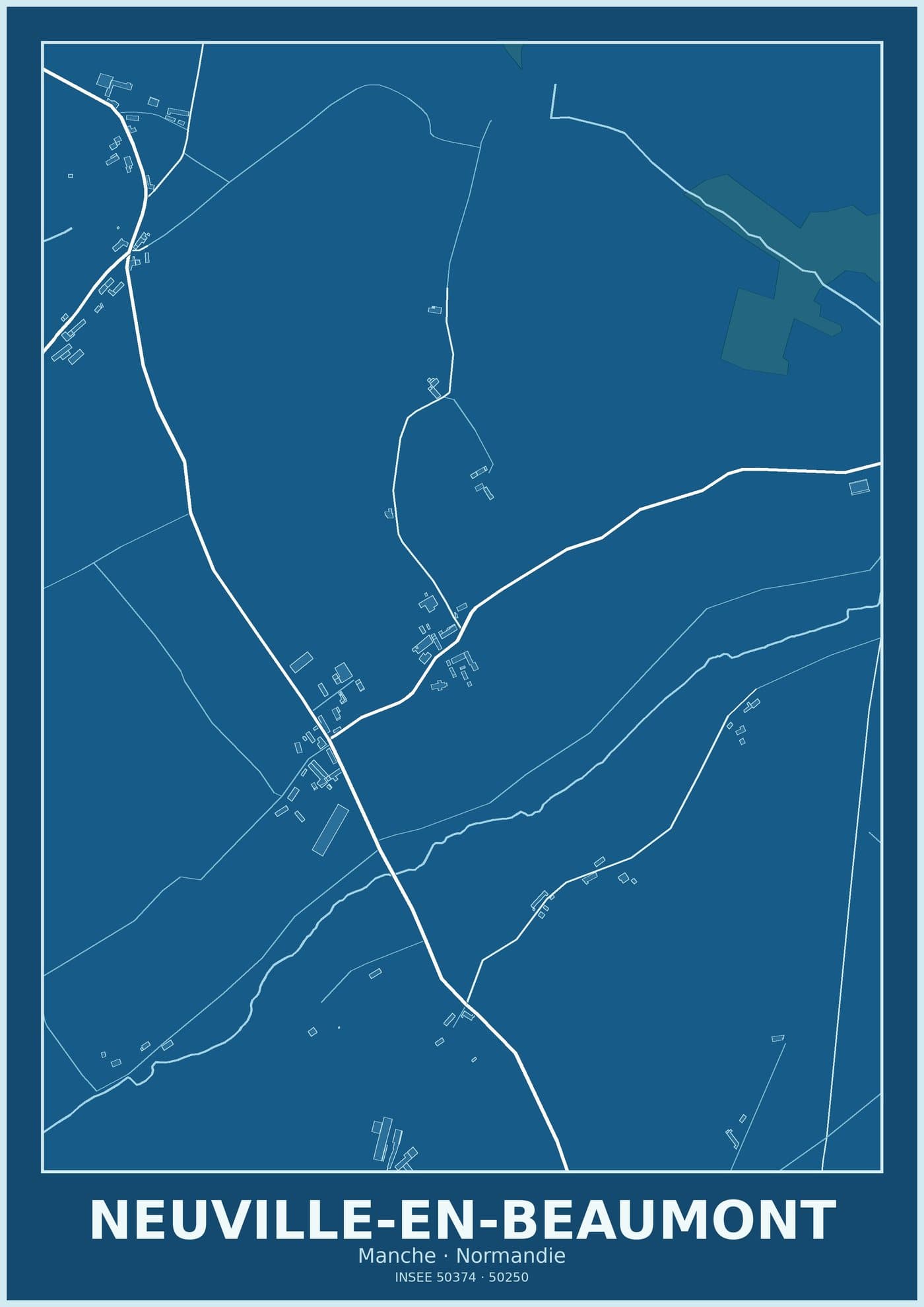 Plan de Neuville-en-Beaumont