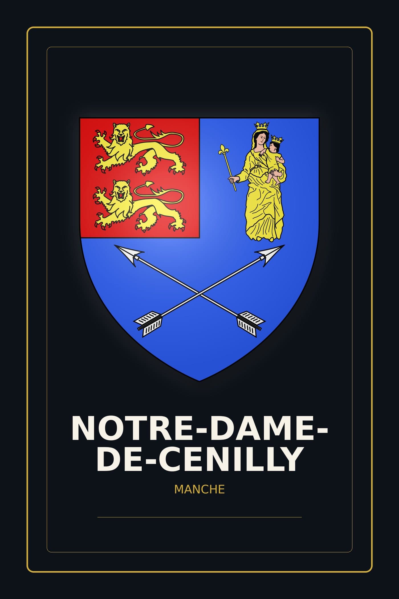 Blason de Notre-Dame-de-Cenilly