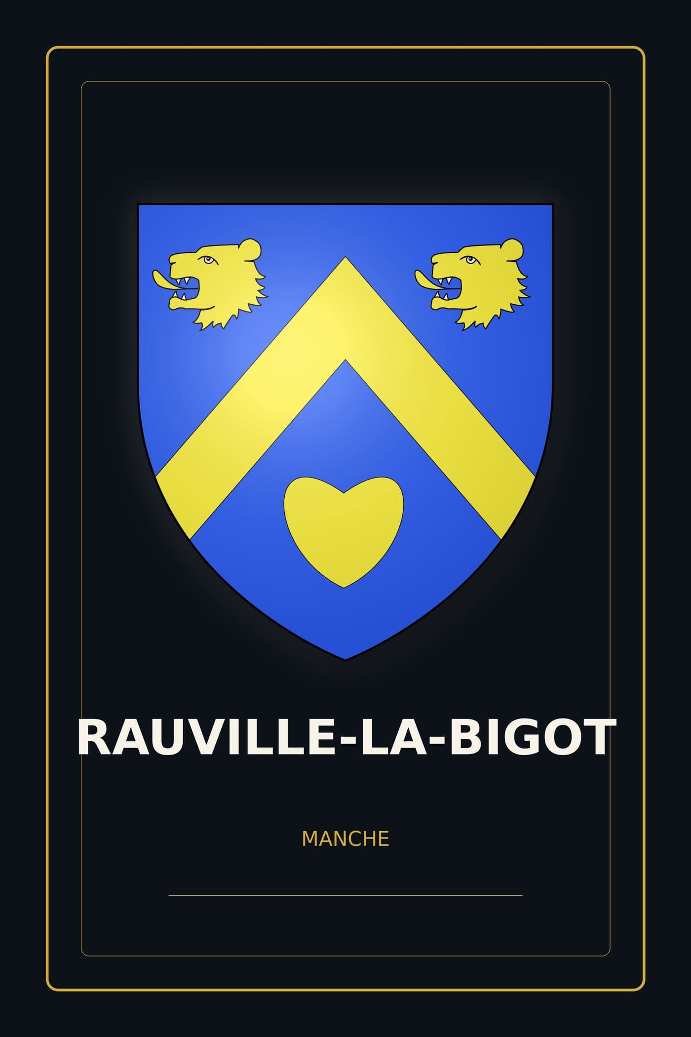 Blason de Rauville-la-Bigot