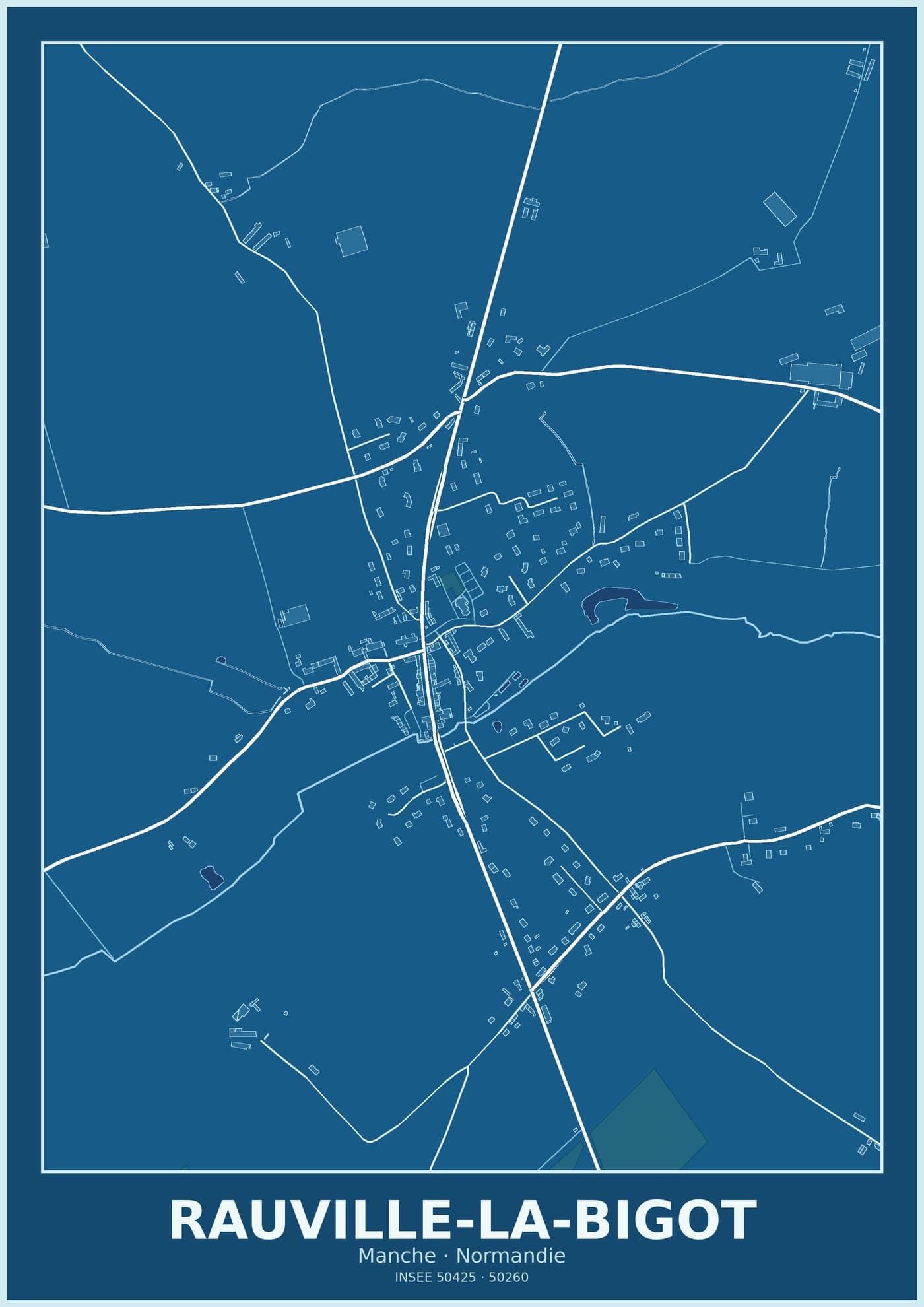 Plan de Rauville-la-Bigot