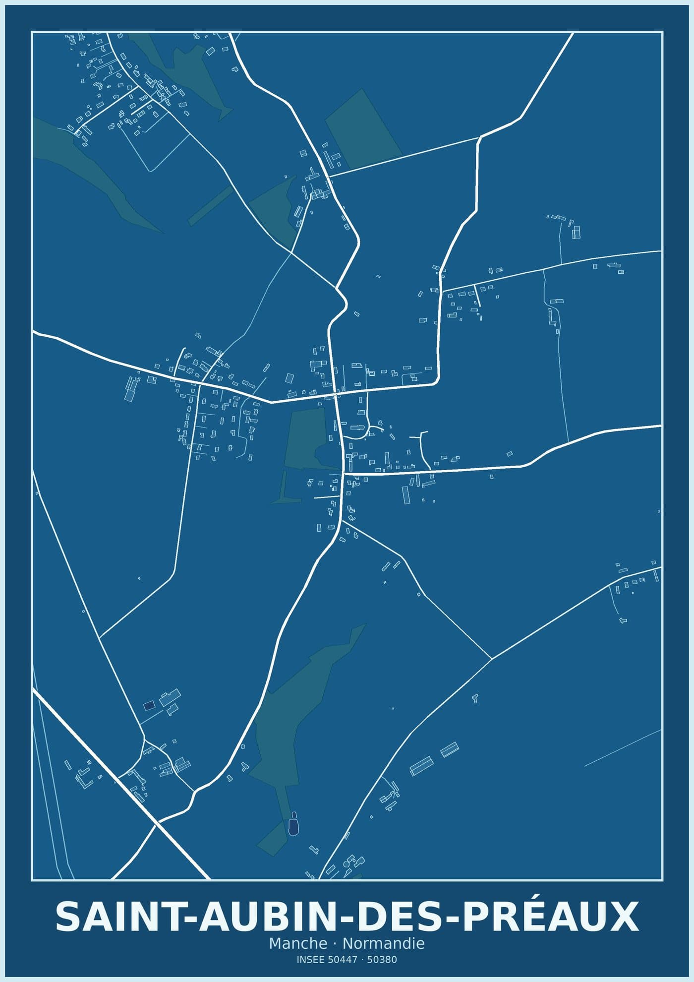 Plan de Saint-Aubin-des-Préaux