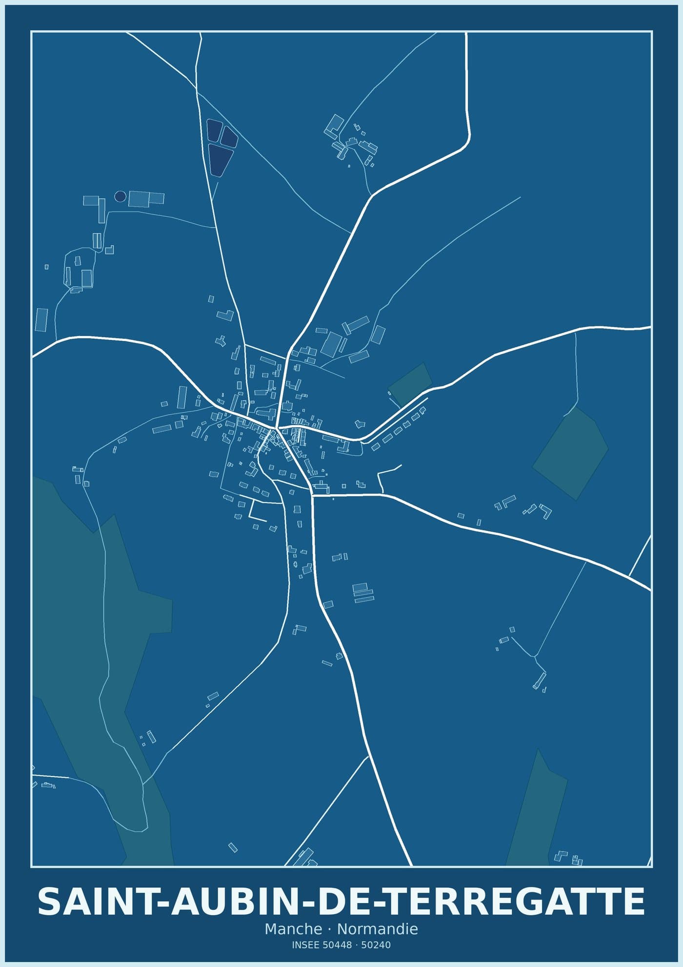 Plan de Saint-Aubin-de-Terregatte