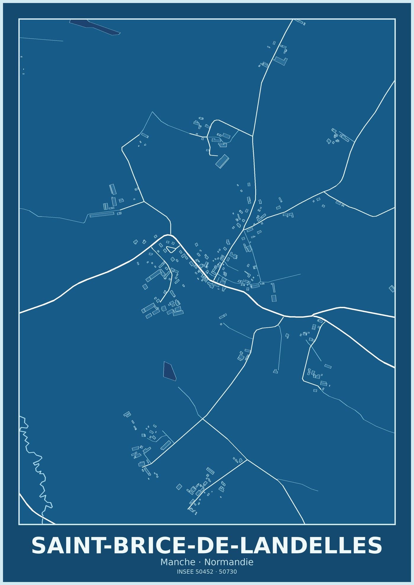 Plan de Saint-Brice-de-Landelles