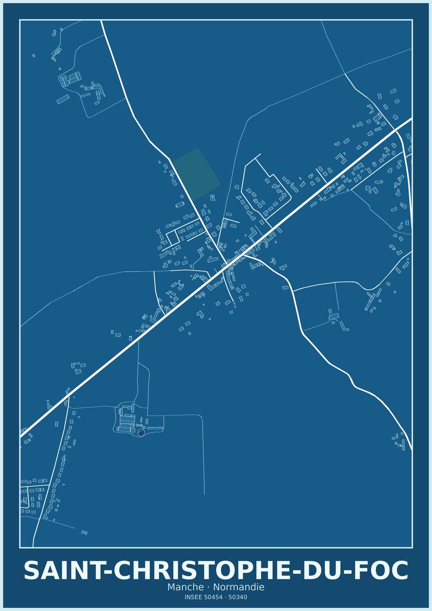 Plan de Saint-Christophe-du-Foc