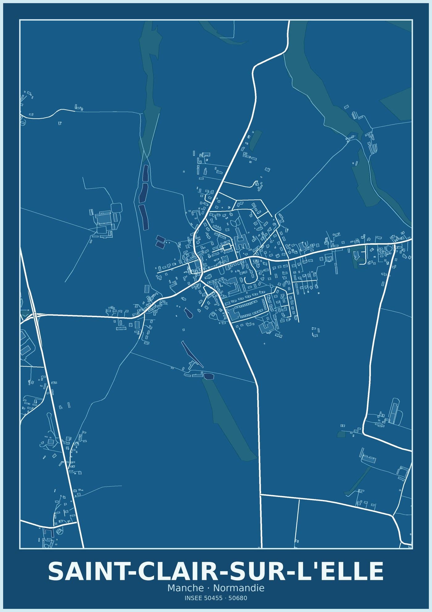 Plan de Saint-Clair-sur-l'Elle