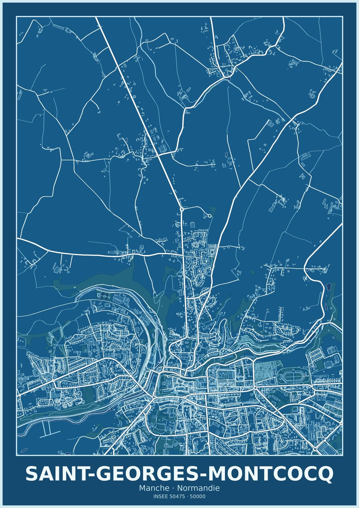 Plan de Saint-Georges-Montcocq