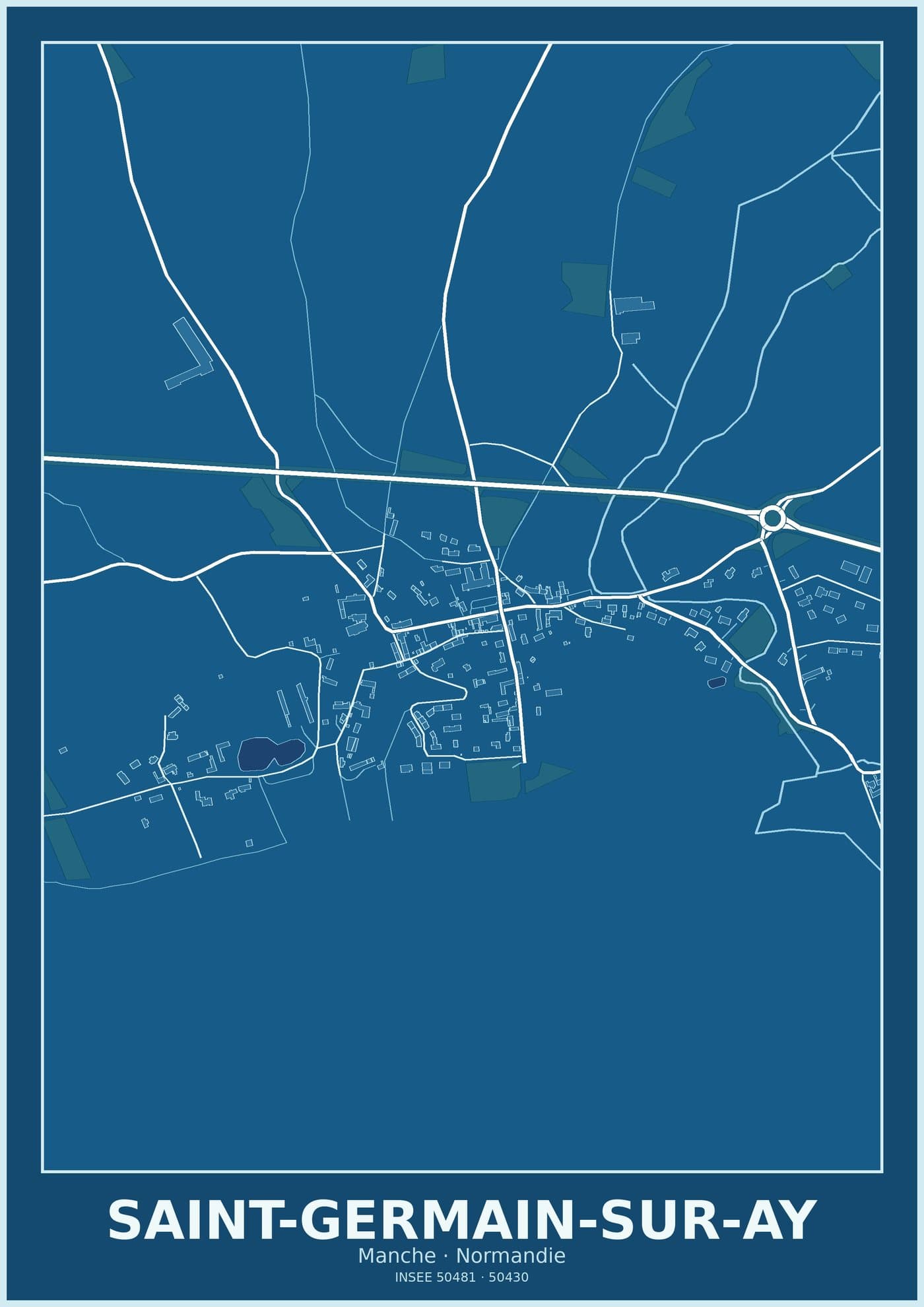 Plan de Saint-Germain-sur-Ay