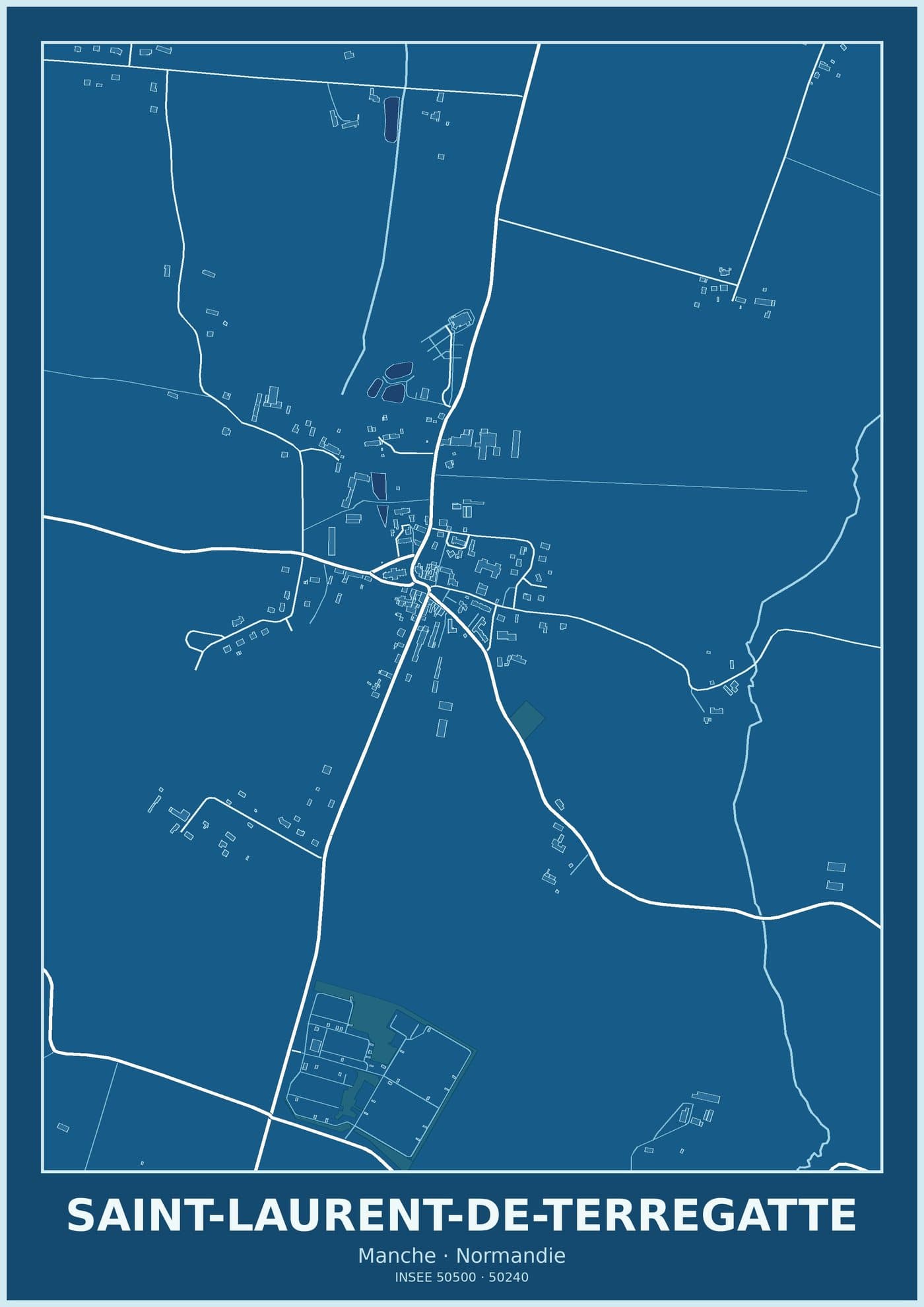 Plan de Saint-Laurent-de-Terregatte