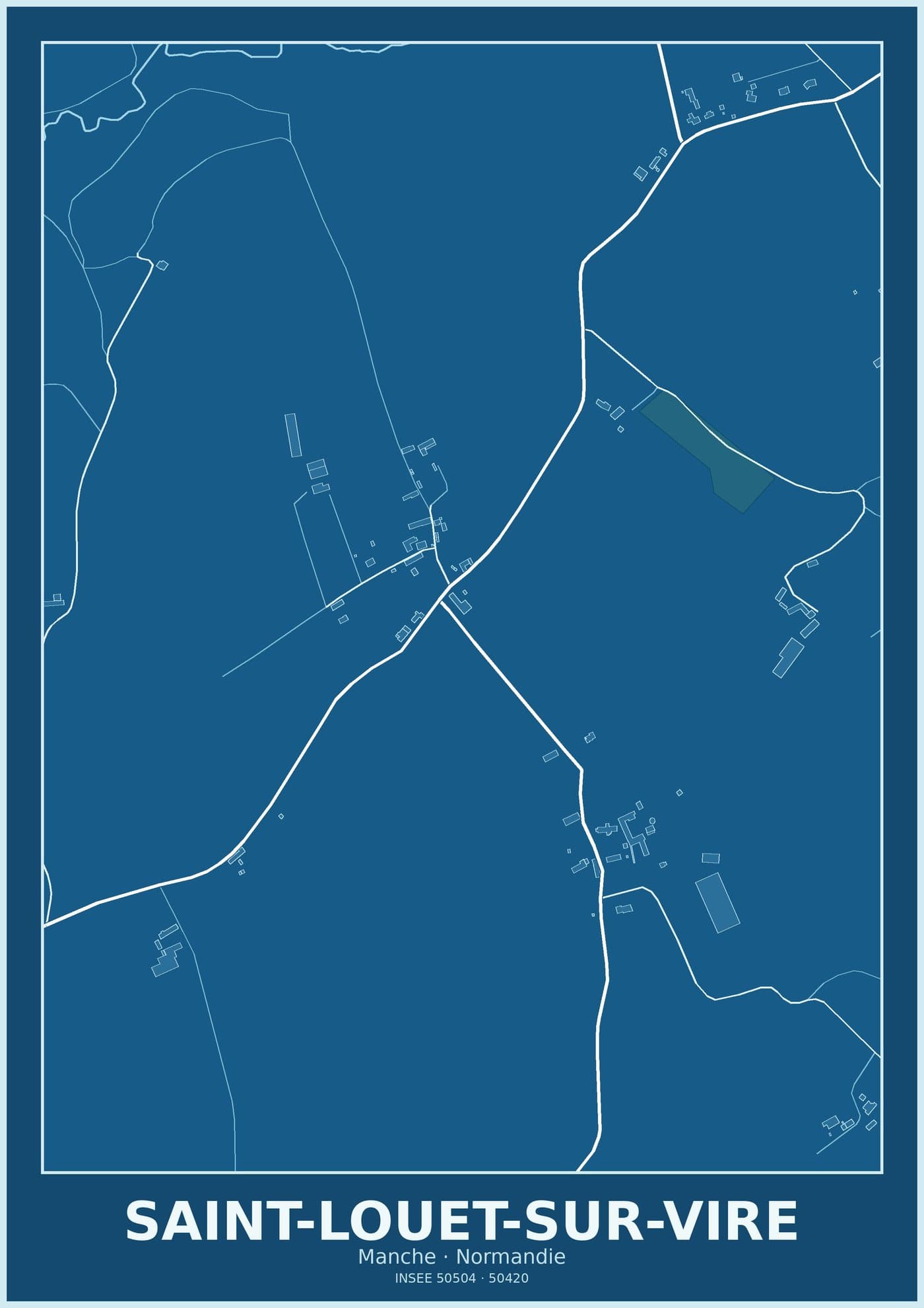 Plan de Saint-Louet-sur-Vire